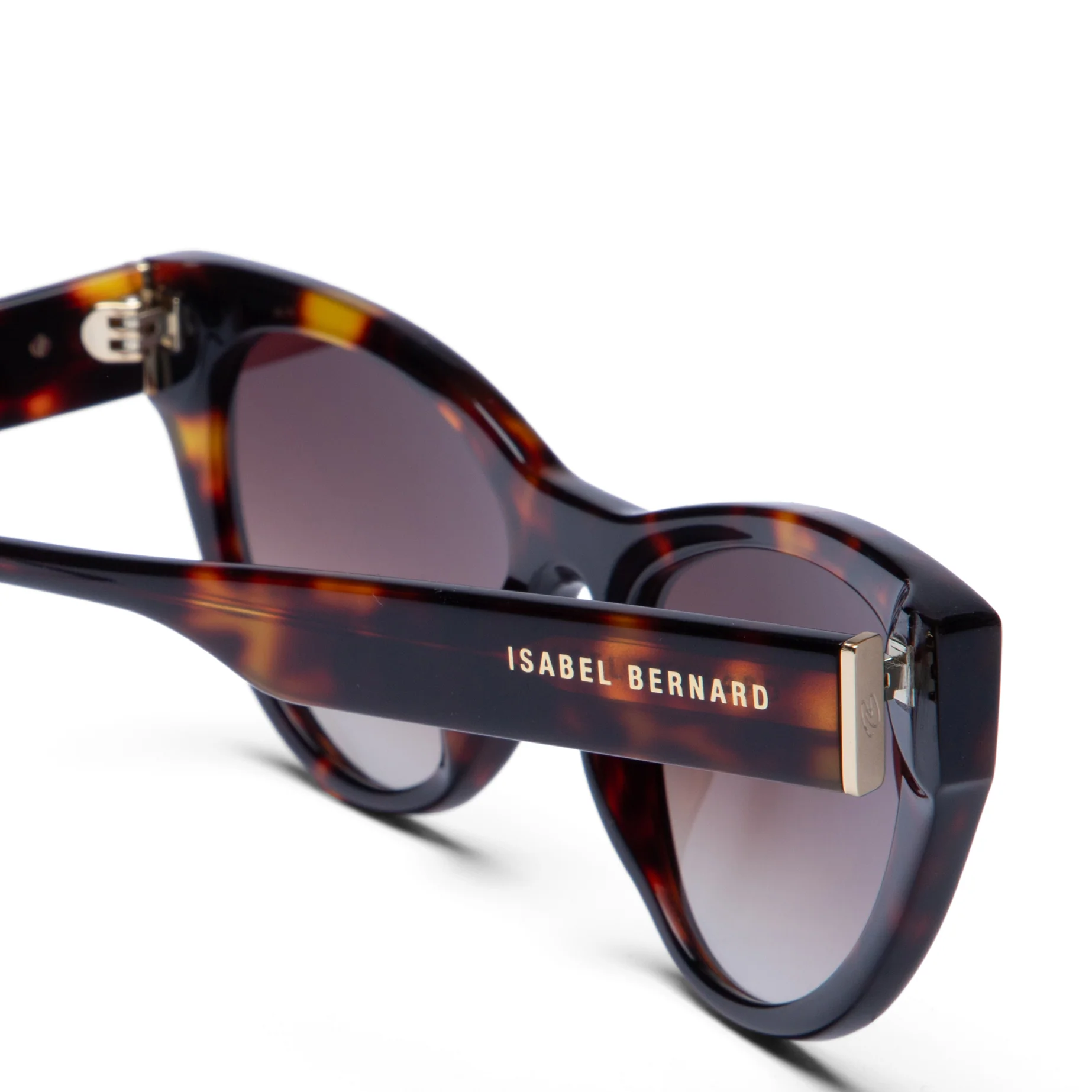 La Villette Lucie brown tortoise cat eye sunglasses with brown lenses - Image 7