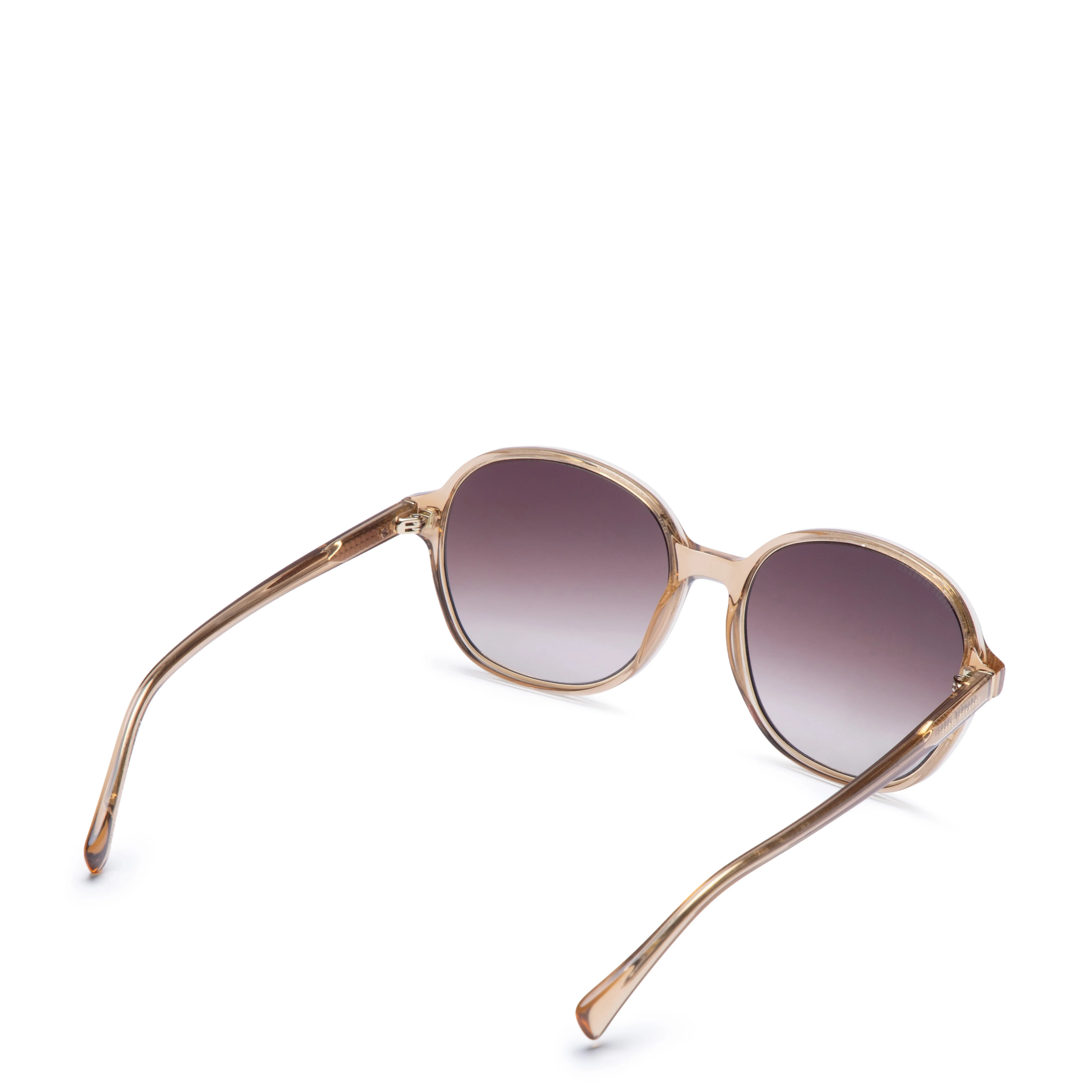La Villette Eva transparent oval sunglasses with brown lenses - Image 6