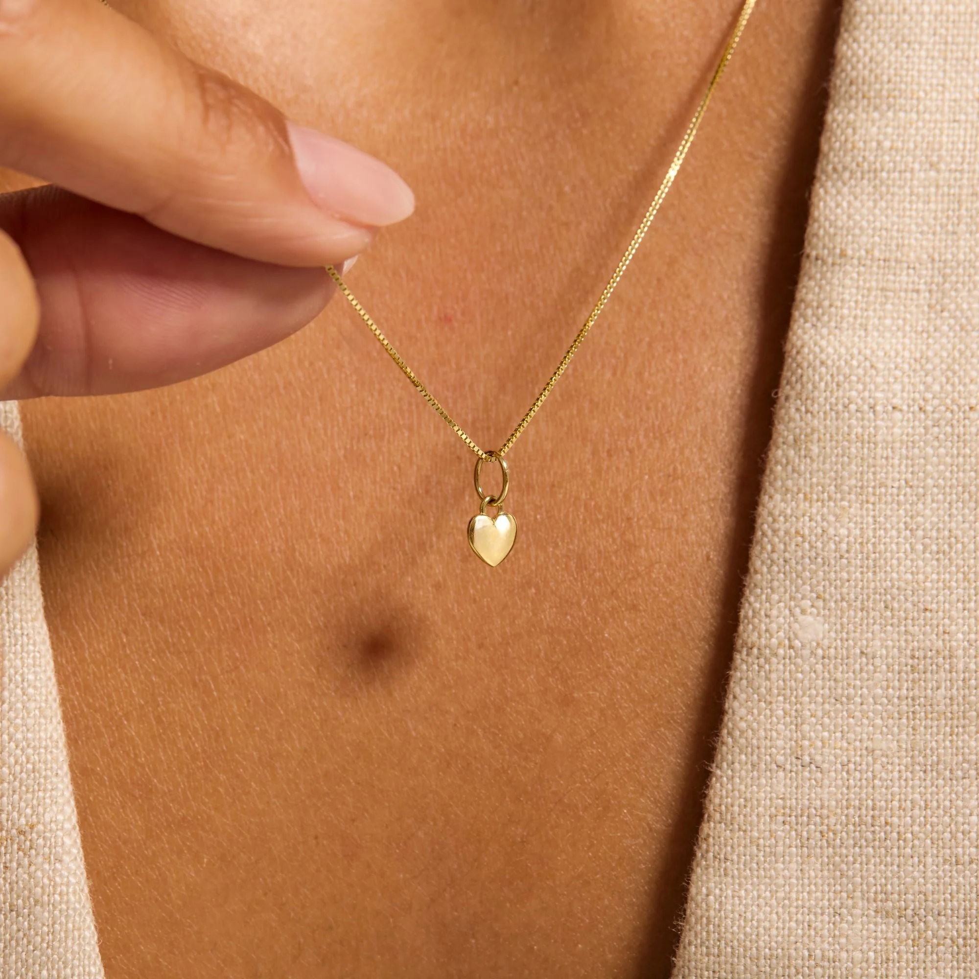 Le Marais Heart 14 karat gold charm - Image 2