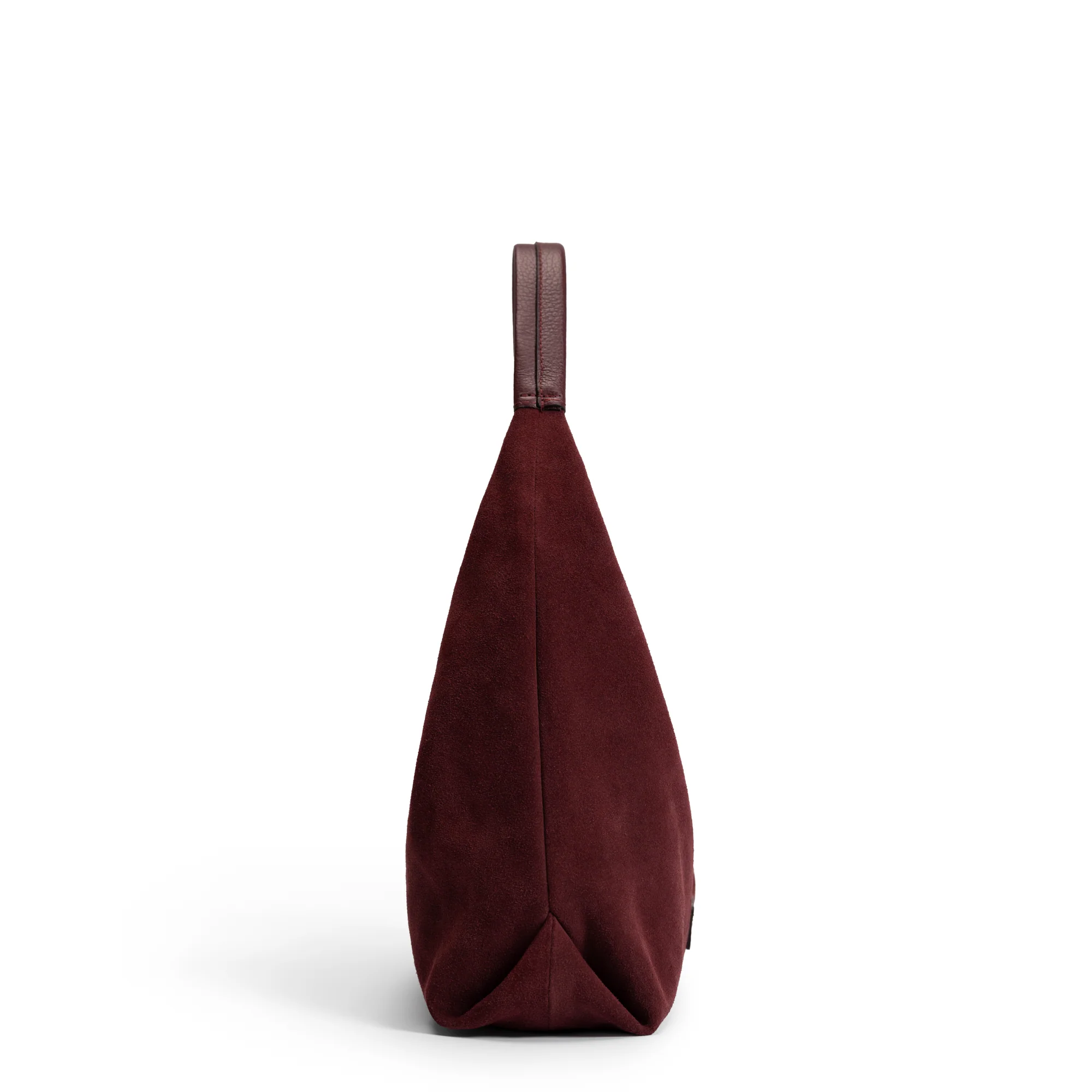 Honoré Grace mini bordeaux red suede handbag - Image 4