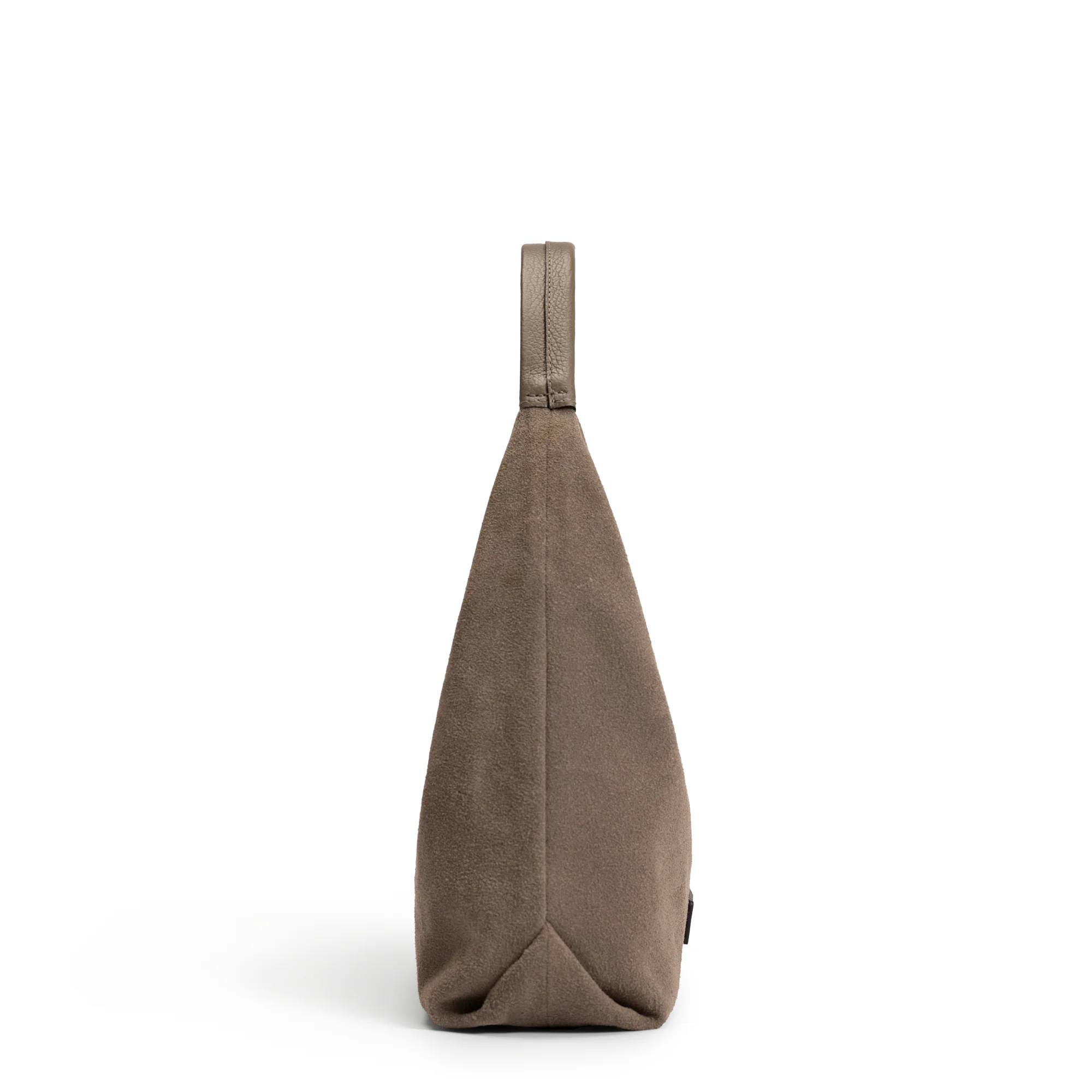 Honoré Grace mini taupe suede handbag - Image 4