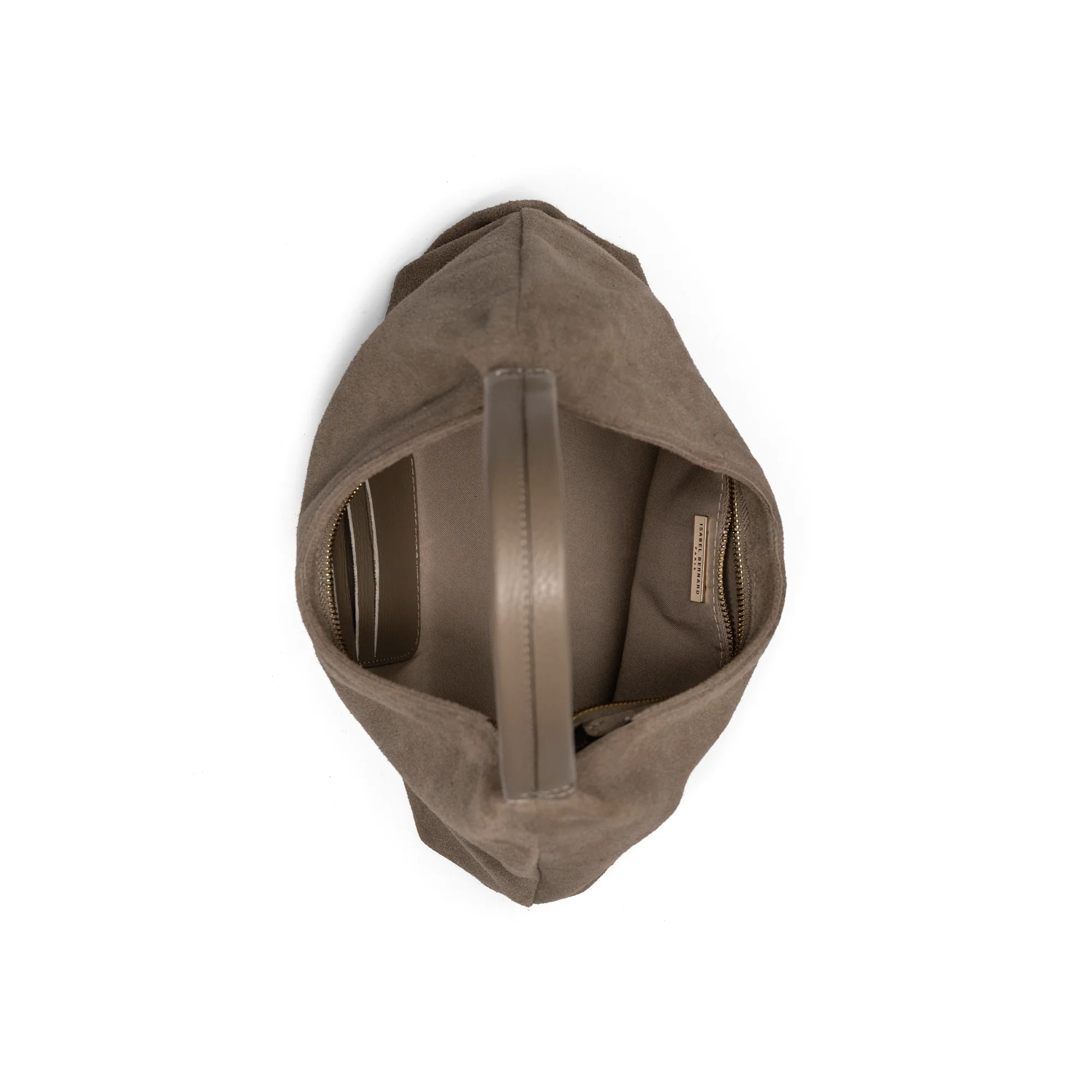 Honoré Grace mini taupe suede handbag - Image 6
