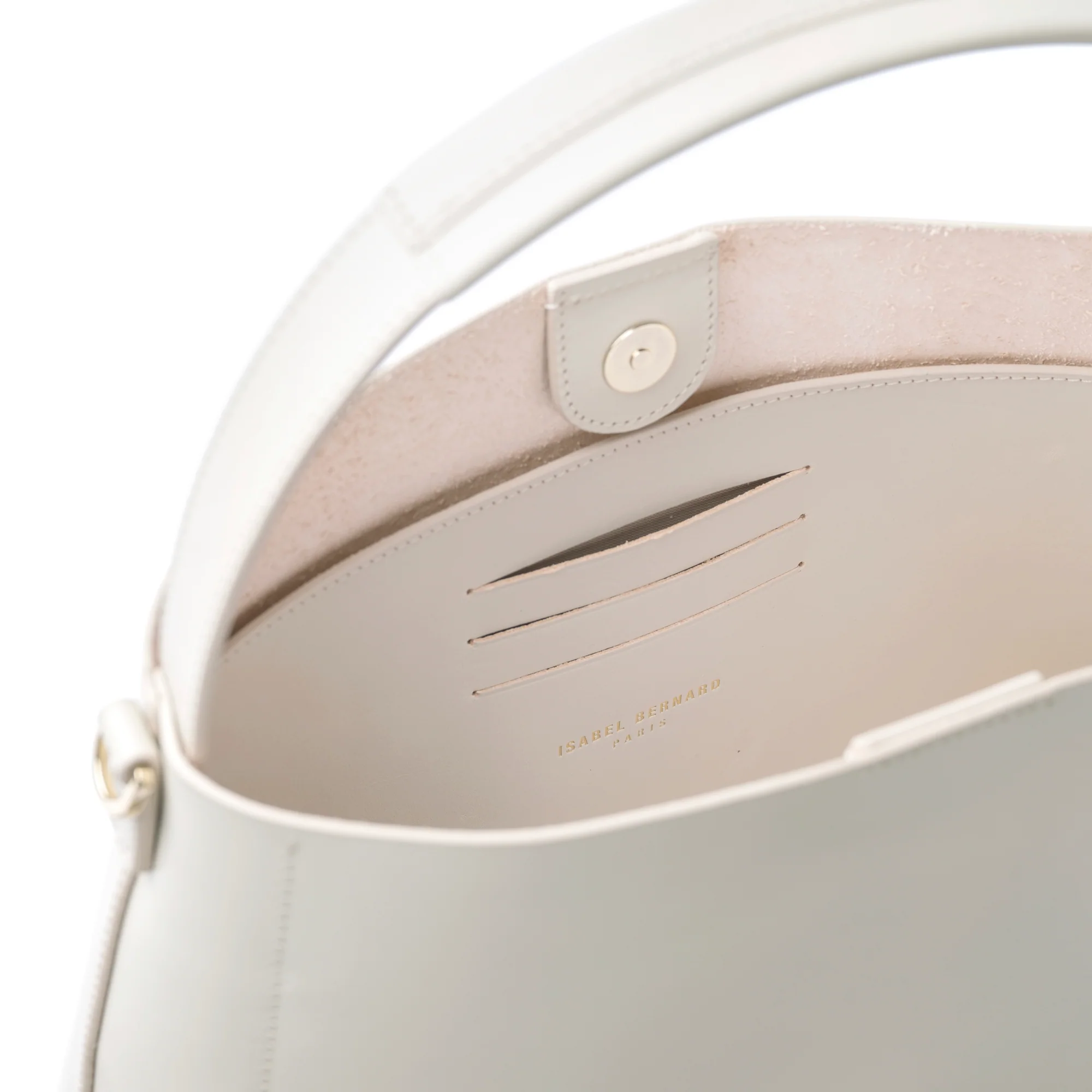 Montmartre Béatrice creme vegetable tanned leather handbag - Image 7
