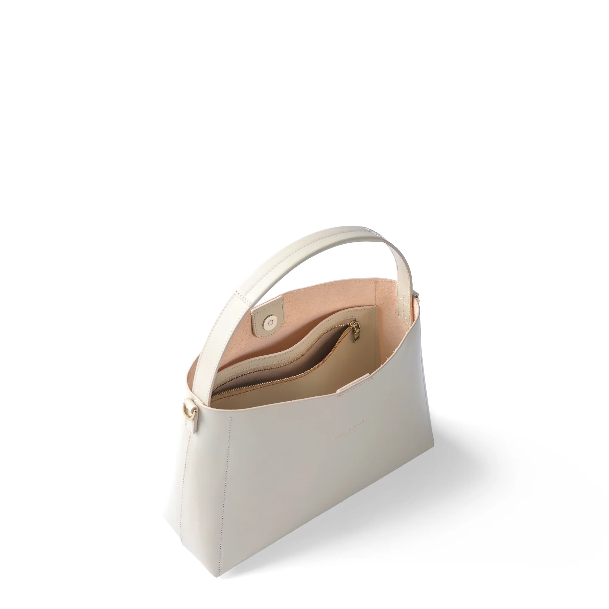 Montmartre Béatrice creme vegetable tanned leather handbag - Image 9
