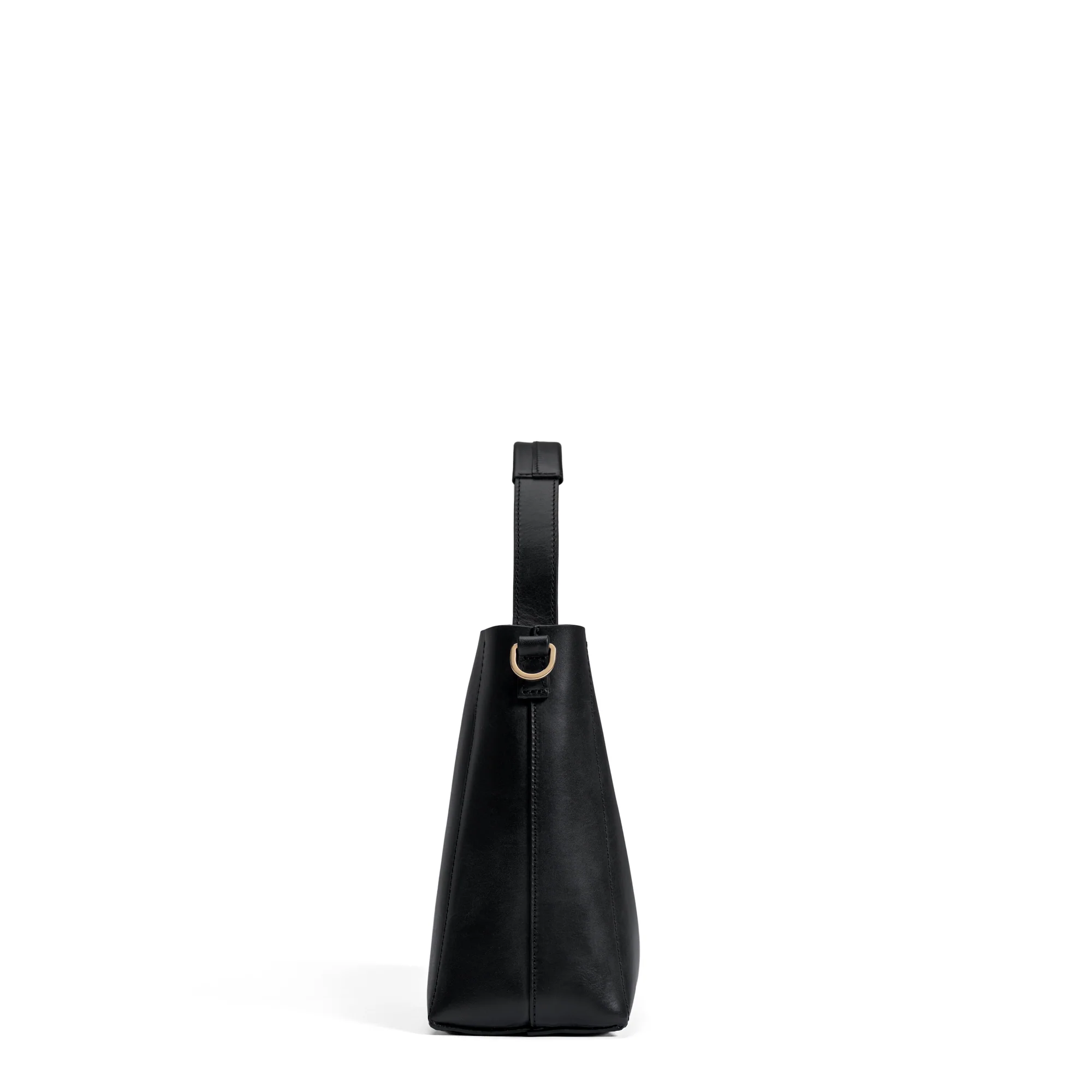 Montmartre Béatrice Midi black vegetable tanned leather handbag - Image 4