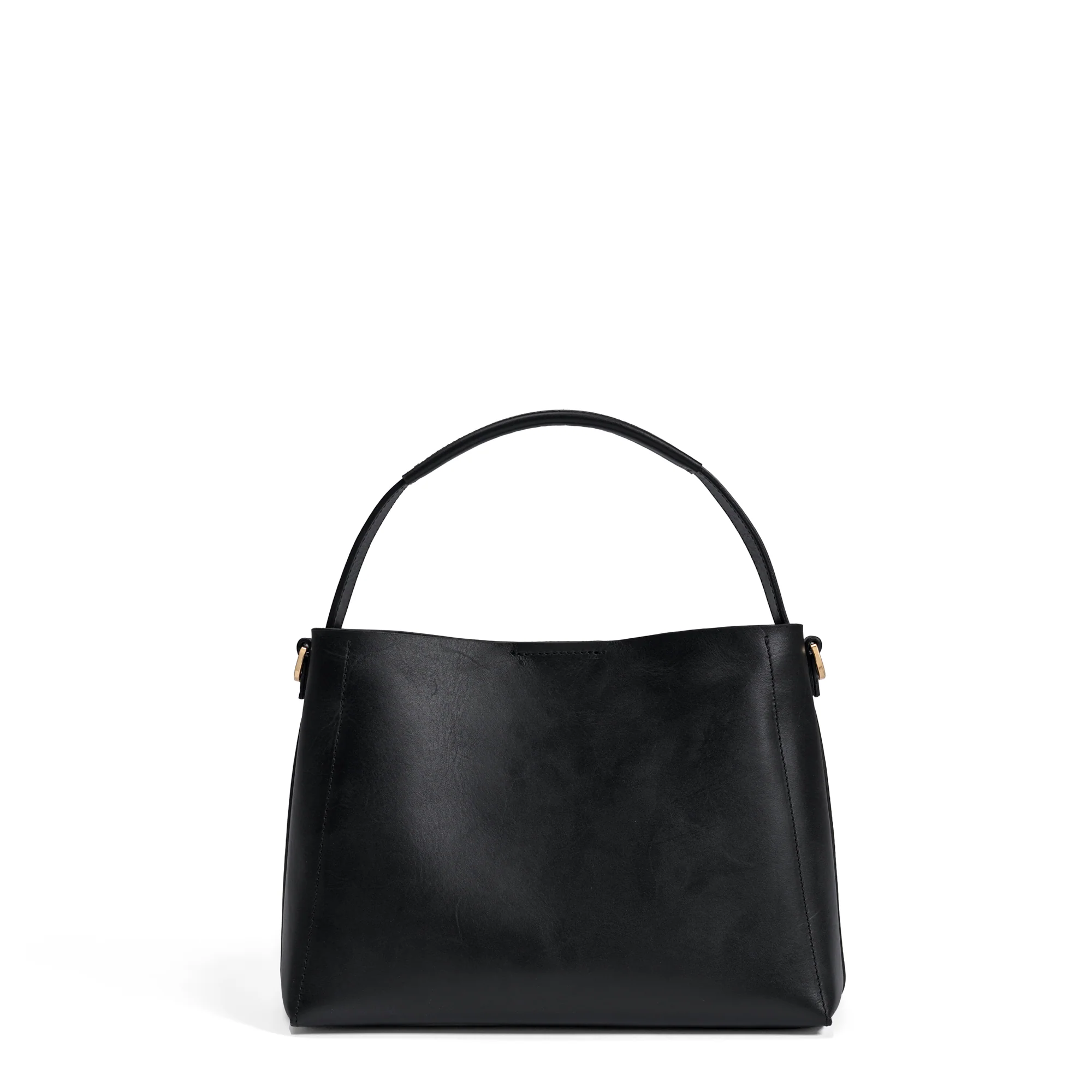 Montmartre Béatrice Midi black vegetable tanned leather handbag - Image 5