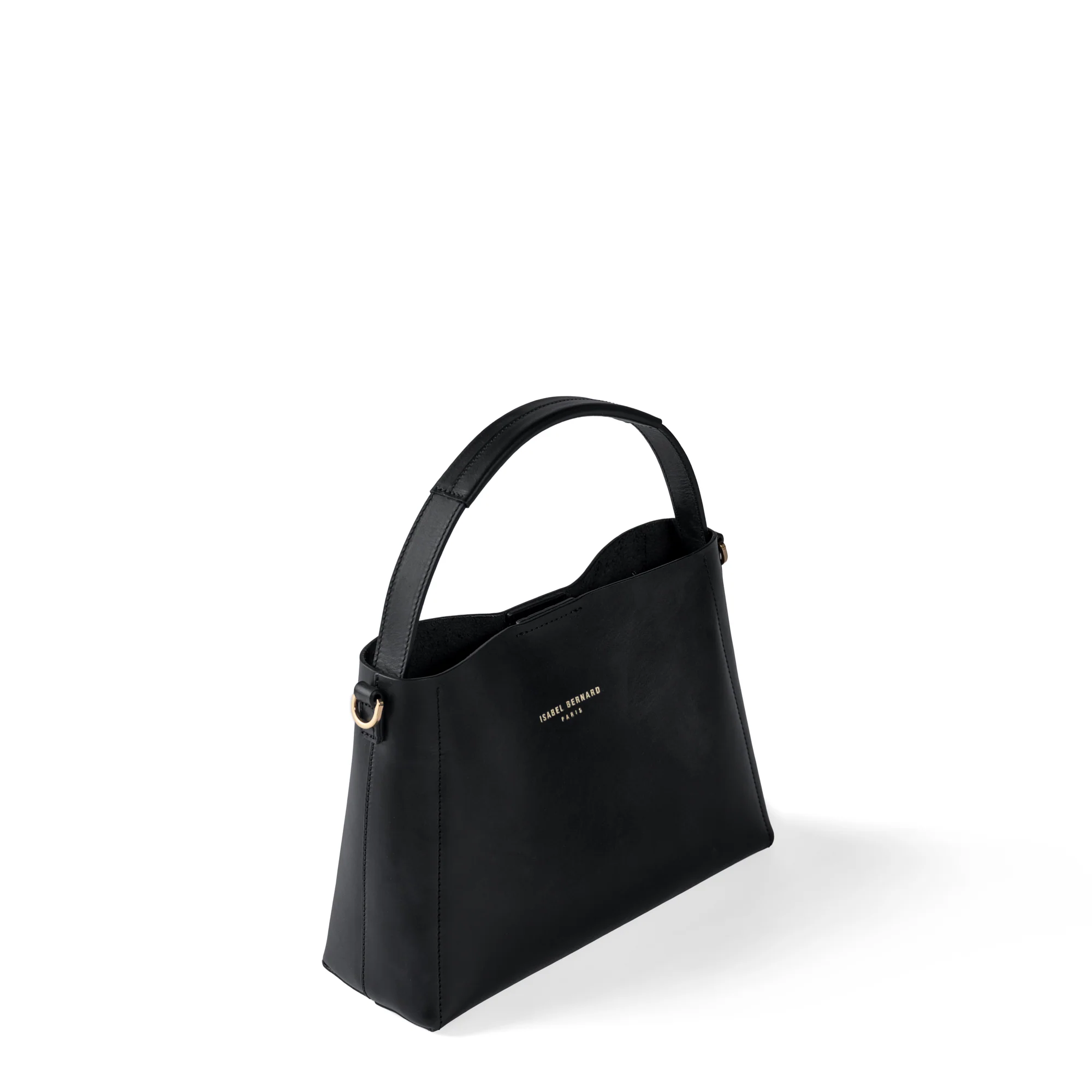 Montmartre Béatrice Midi black vegetable tanned leather handbag - Image 8