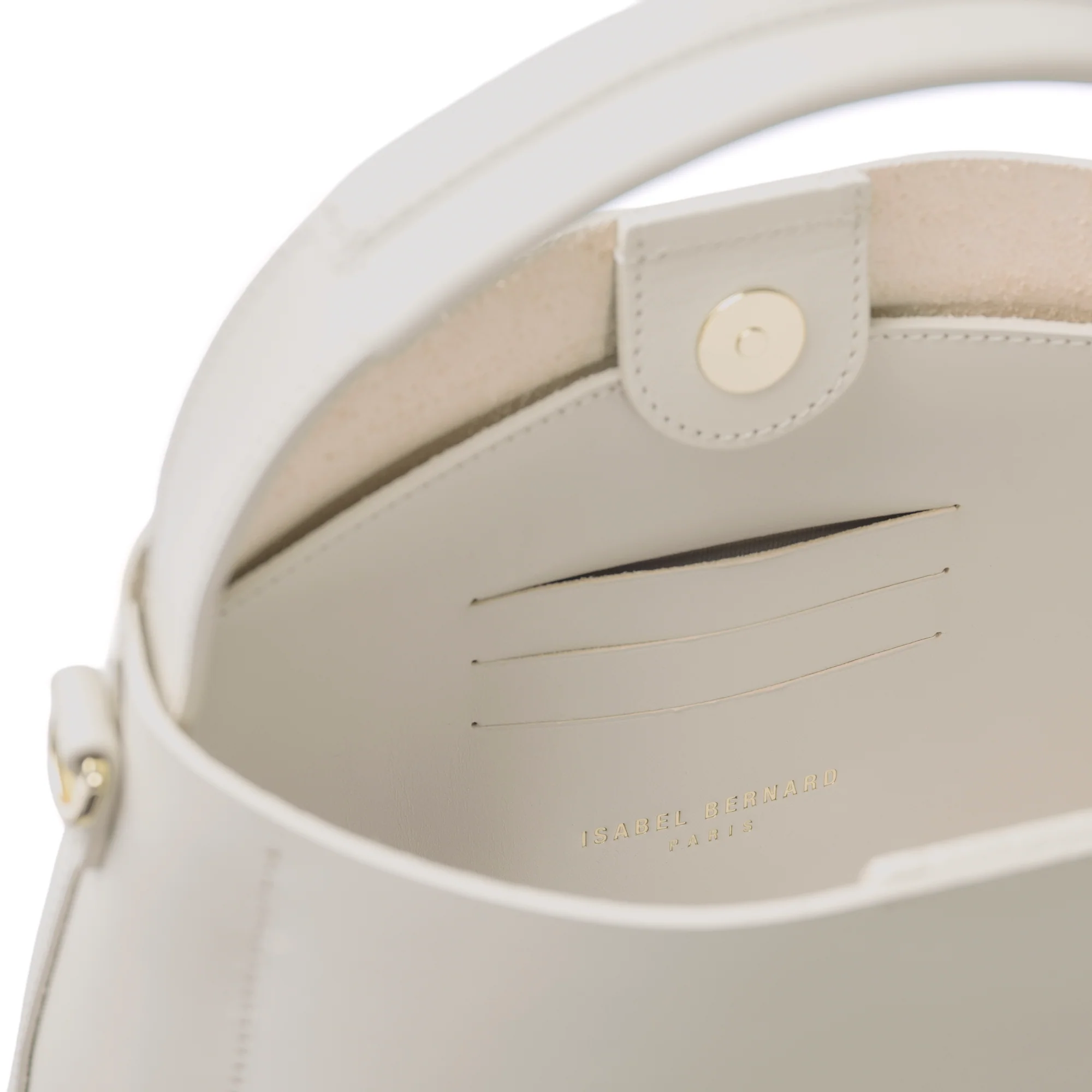 Montmartre Béatrice Midi creme vegetable tanned leather handbag - Image 8