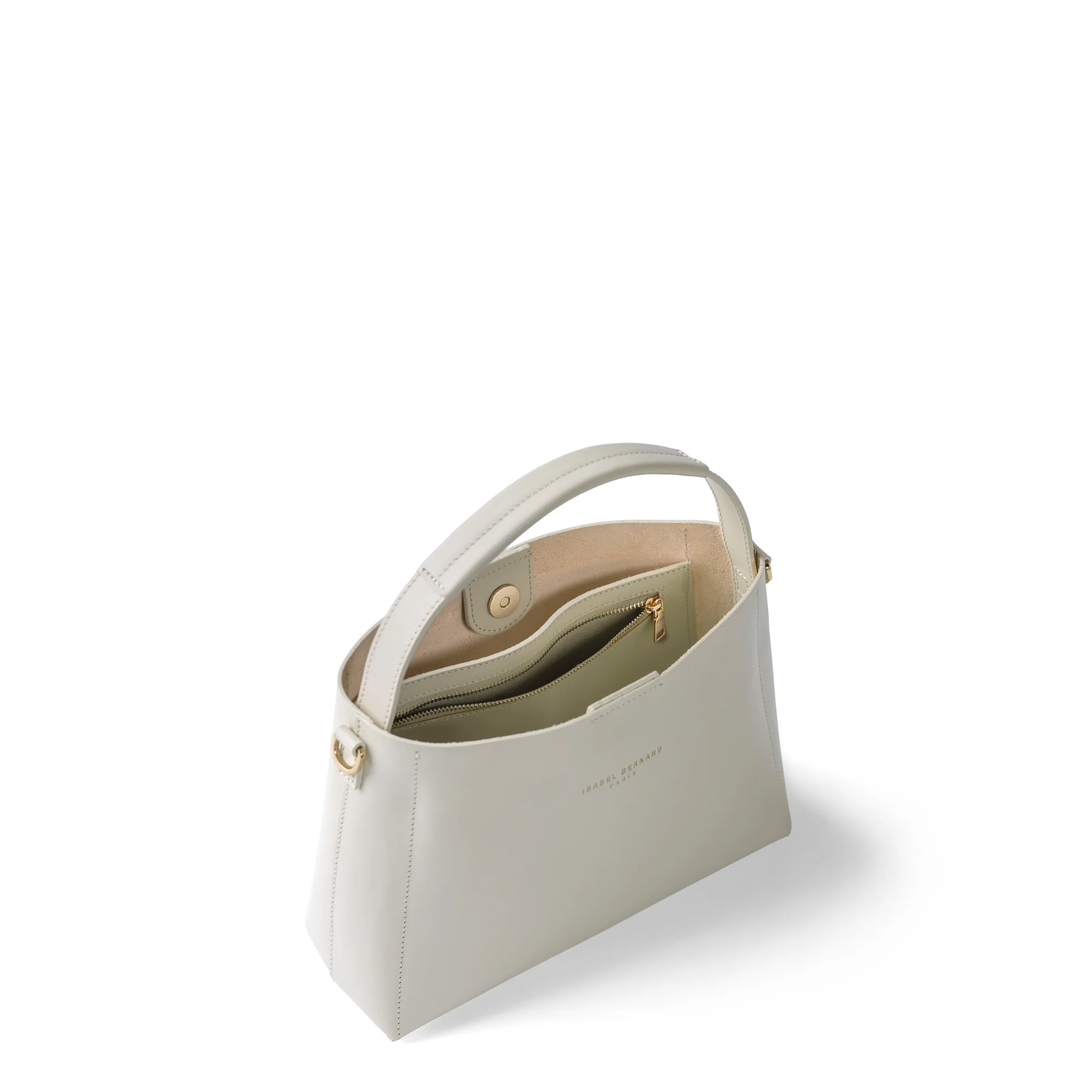 Montmartre Béatrice Midi creme vegetable tanned leather handbag - Image 9