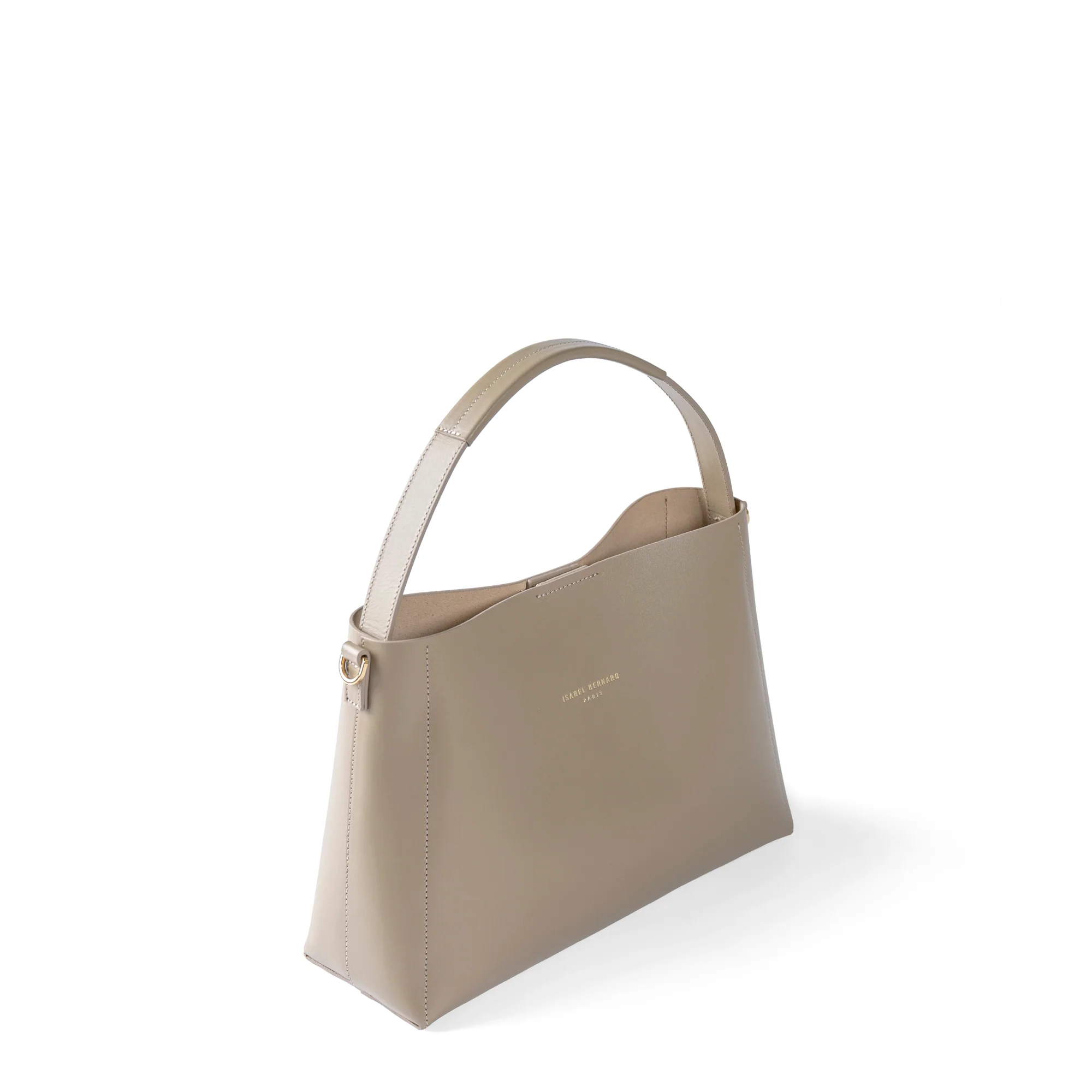 Montmartre Béatrice taupe vegetable tanned leather handbag - Image 8