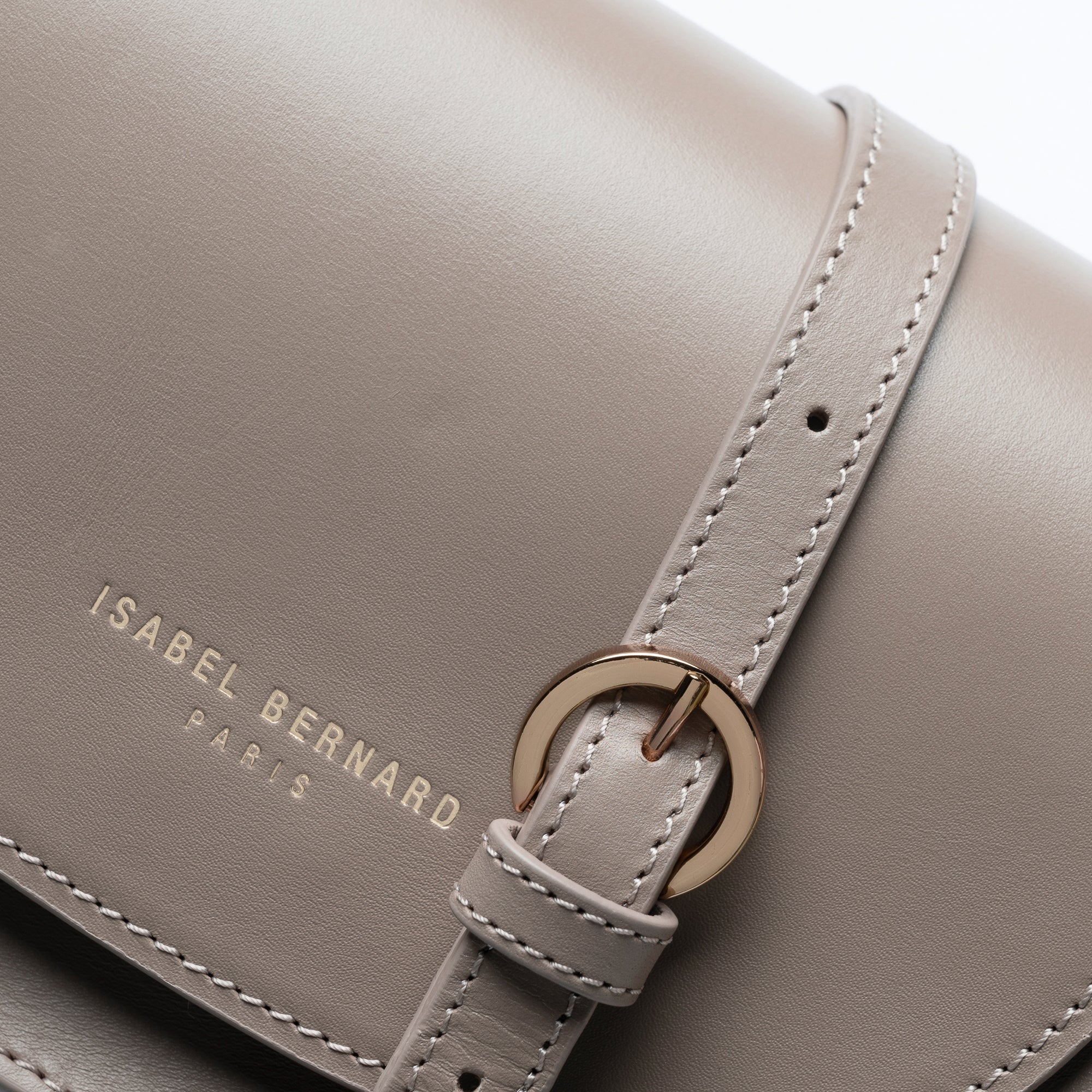 Montmartre Manon taupe vegetable tanned leather crossbody bag - Image 6