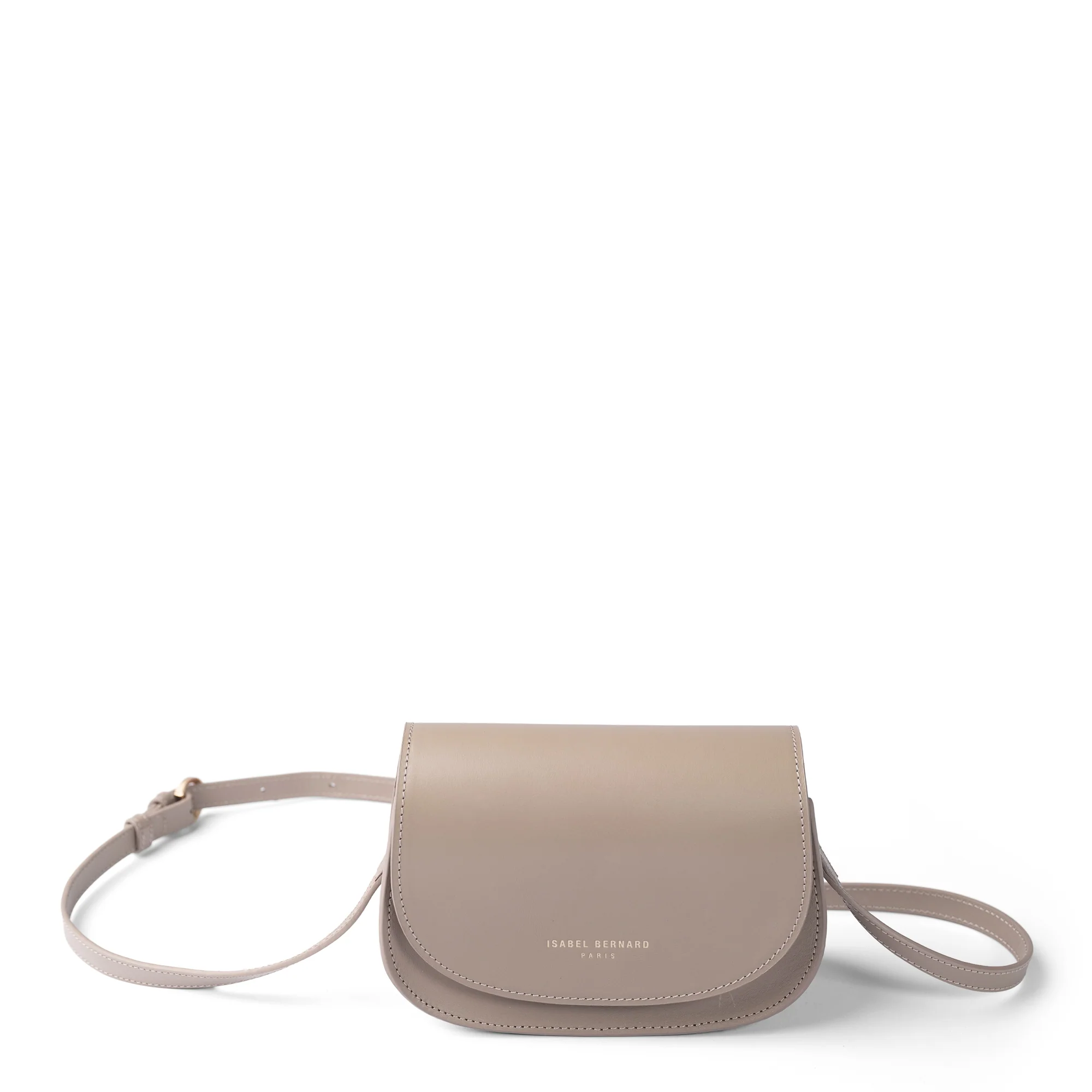 Montmartre Manon taupe vegetable tanned leather crossbody bag - Image 8