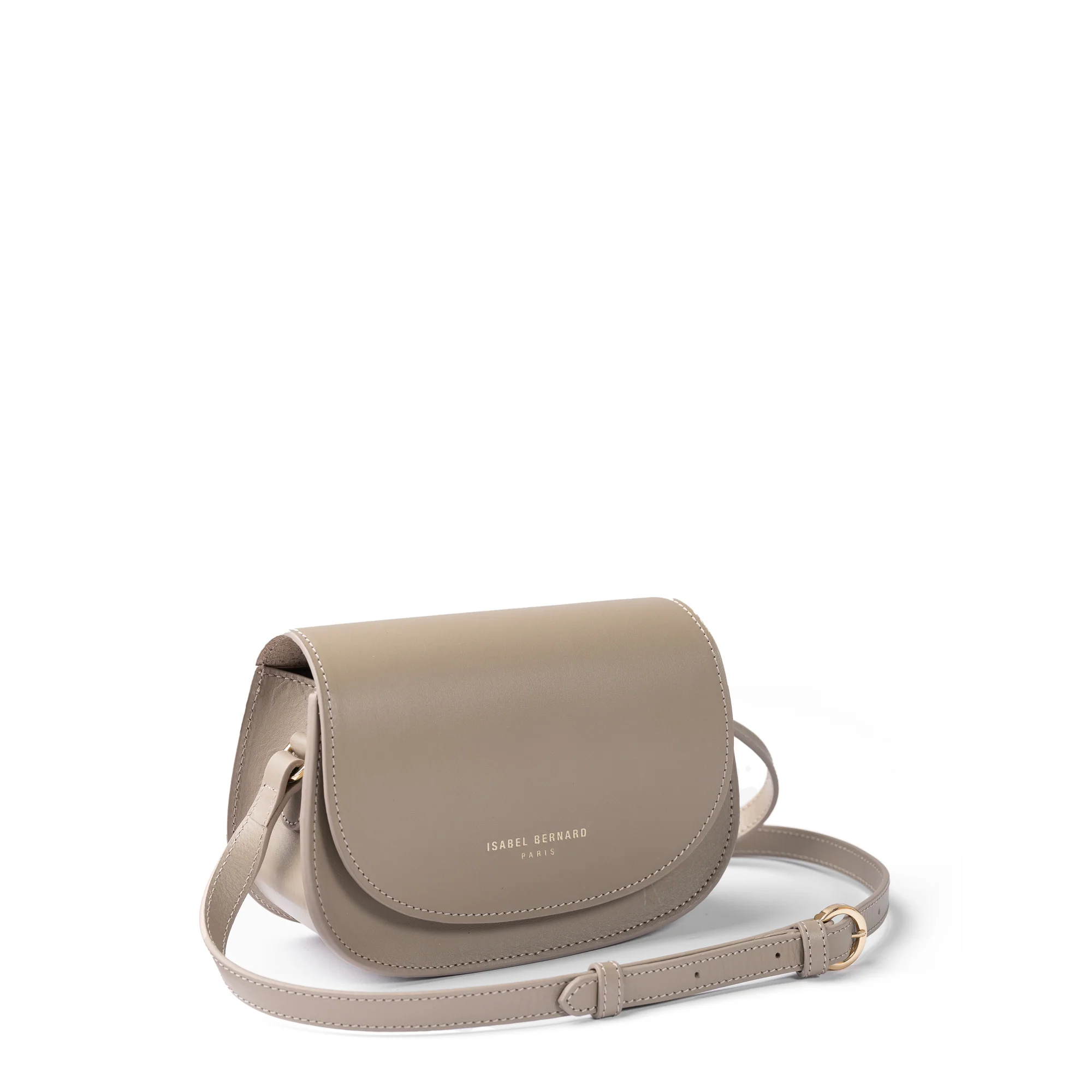 Montmartre Manon taupe vegetable tanned leather crossbody bag - Image 9