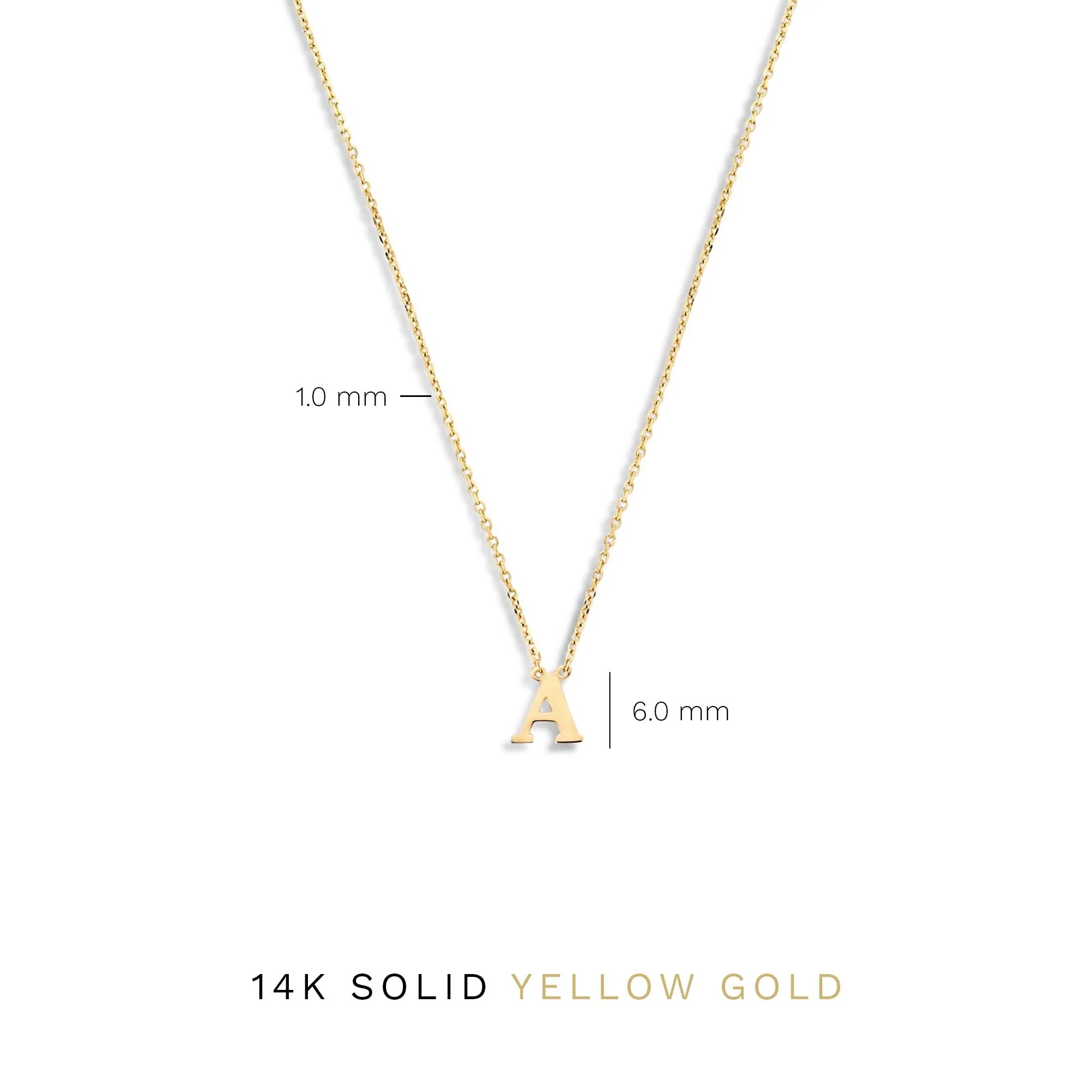 Le Marais Chloé 14 karat gold initial necklace with letter - Image 9