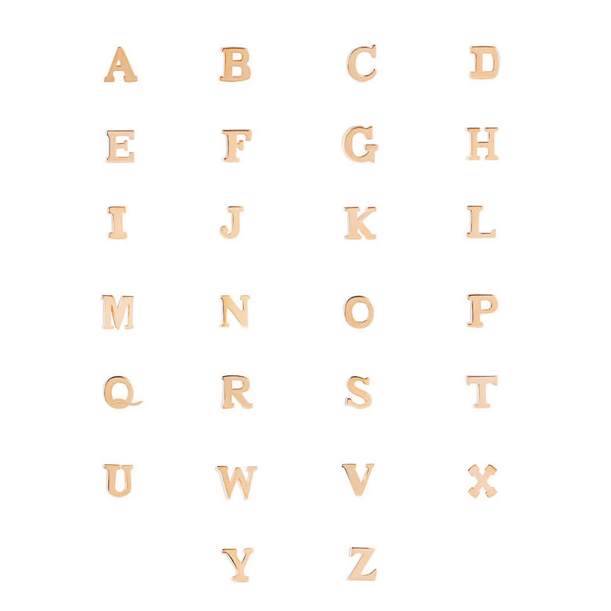La Concorde Chloé 14 karat rose gold initial collier with letter - Image 5