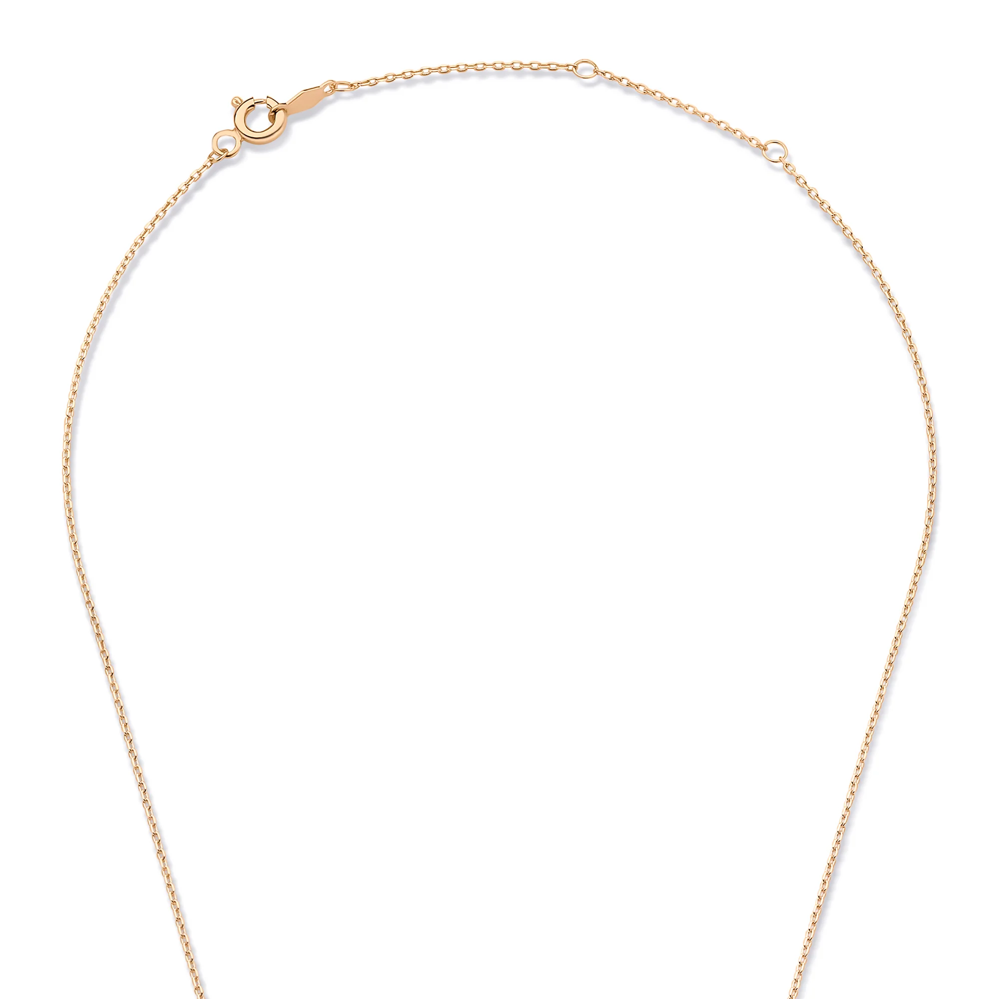 La Concorde Chloé 14 karat rose gold initial collier with letter - Image 7