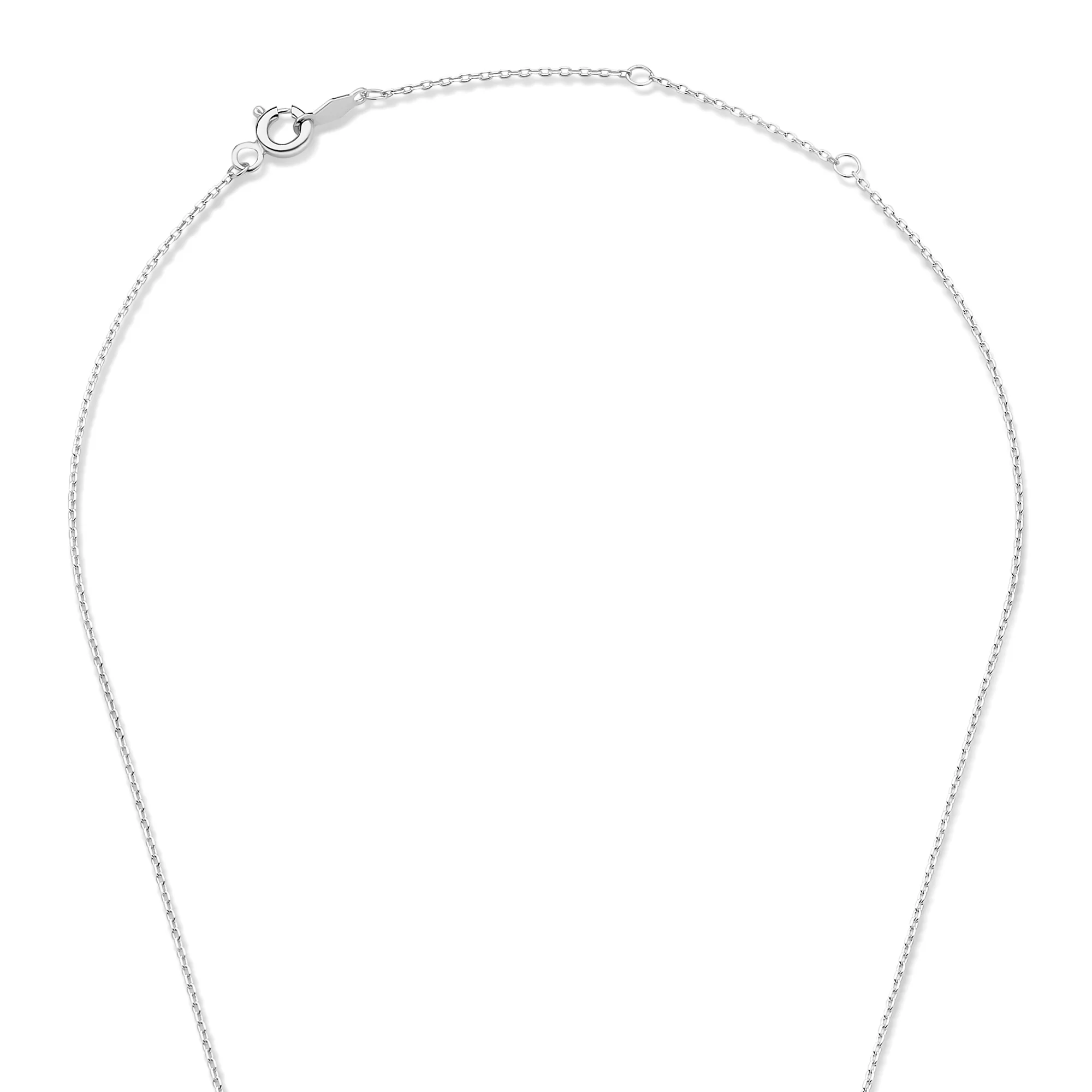 Saint Germain Chloé 14 karat white gold initial collier with letter - Image 9
