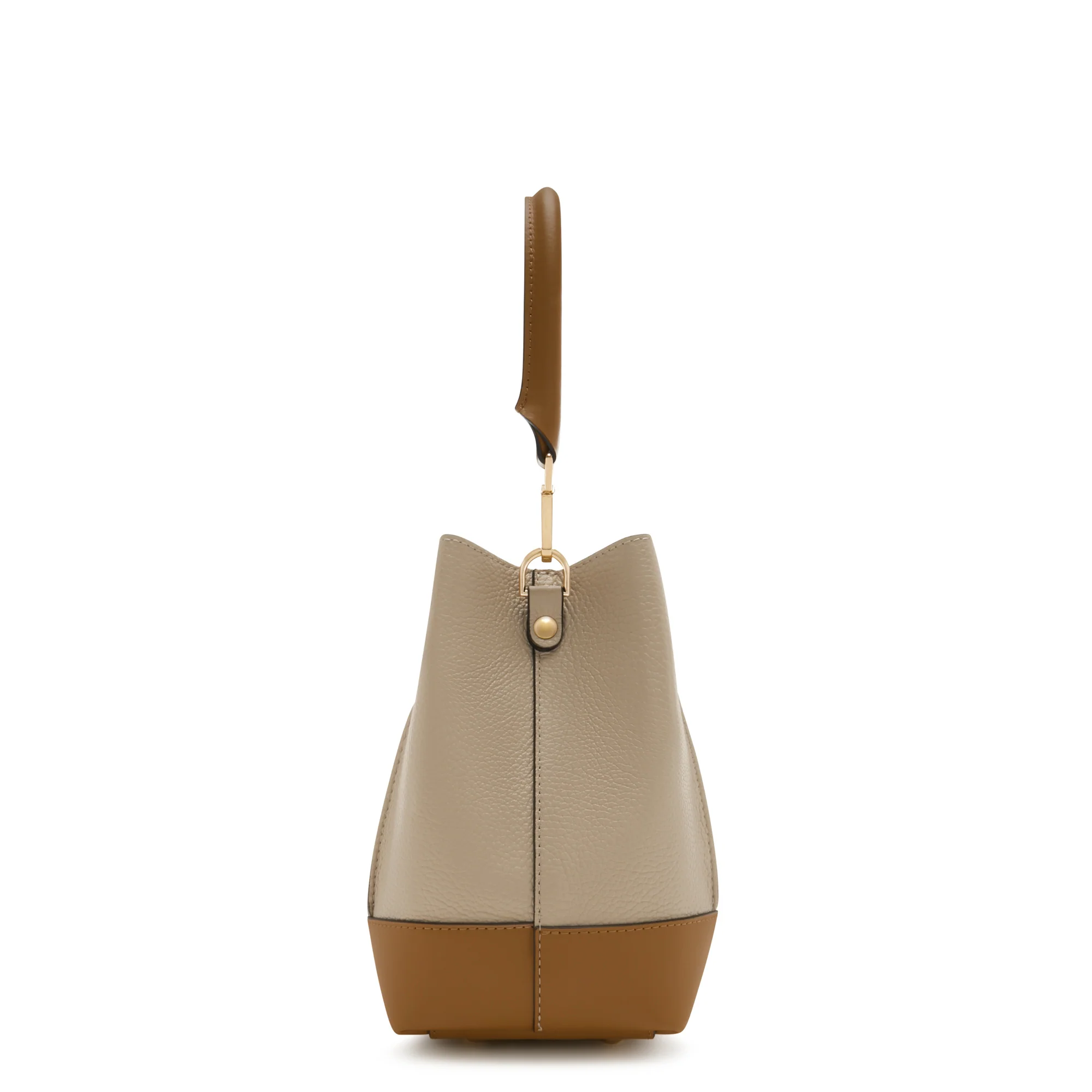 Femme Forte Minette taupe calfskin leather handbag - Image 5