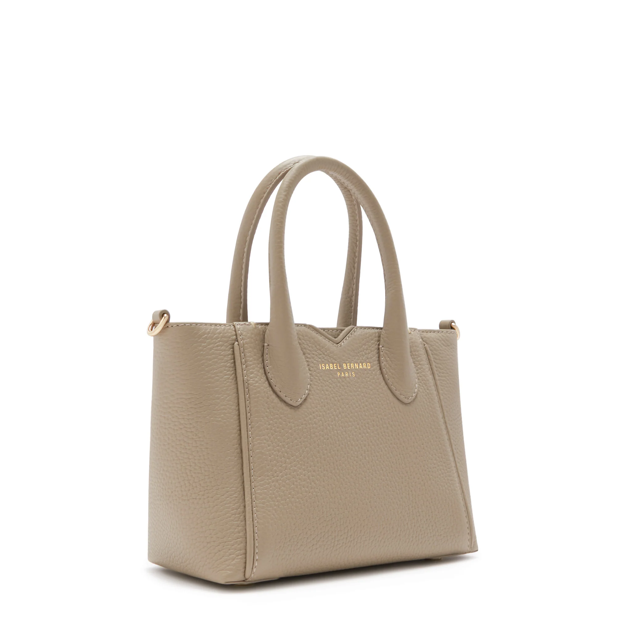 Honoré Cloe Mini taupe calfskin leather handbag - Image 5