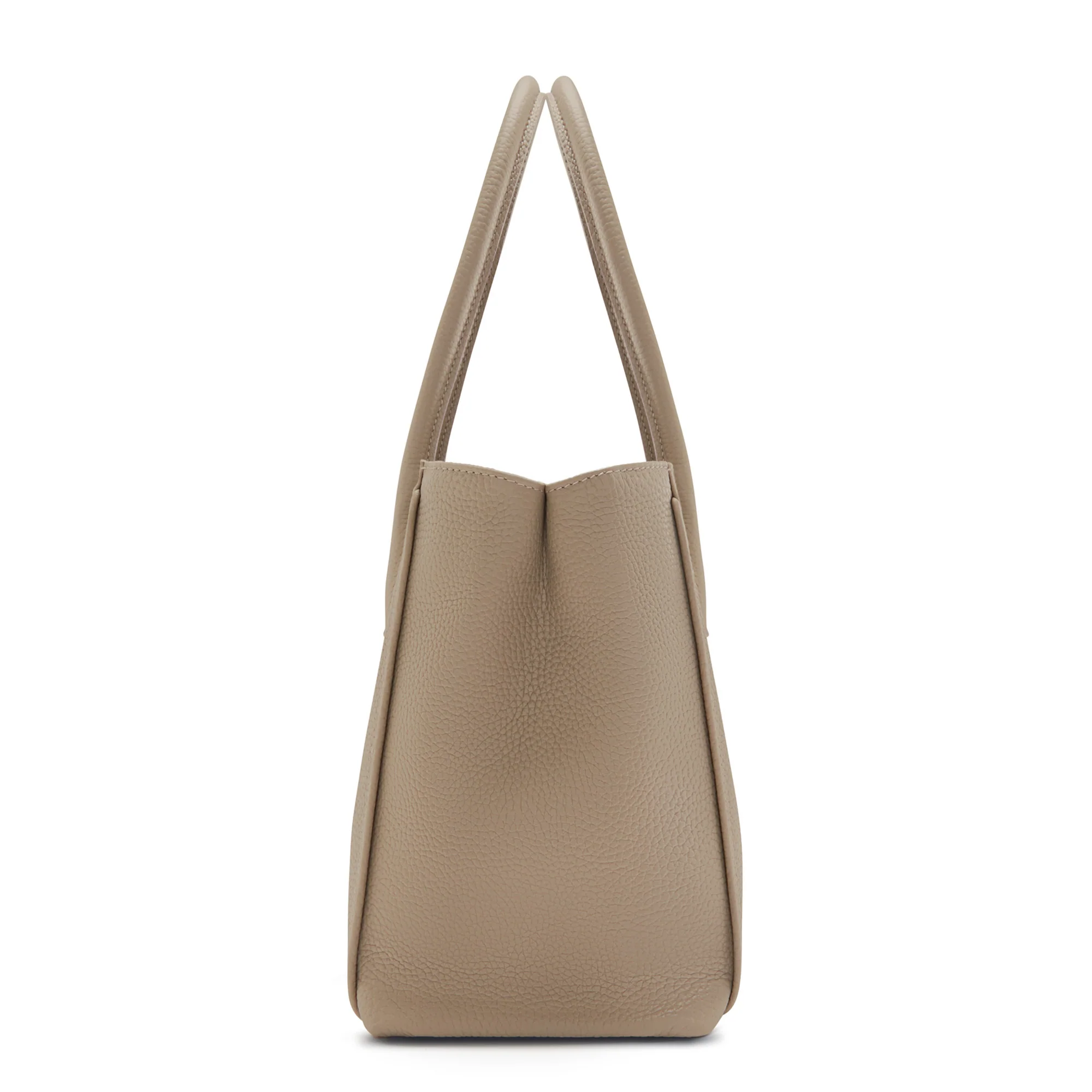 Honoré Cloe Midi taupe calfskin leather handbag - Image 5