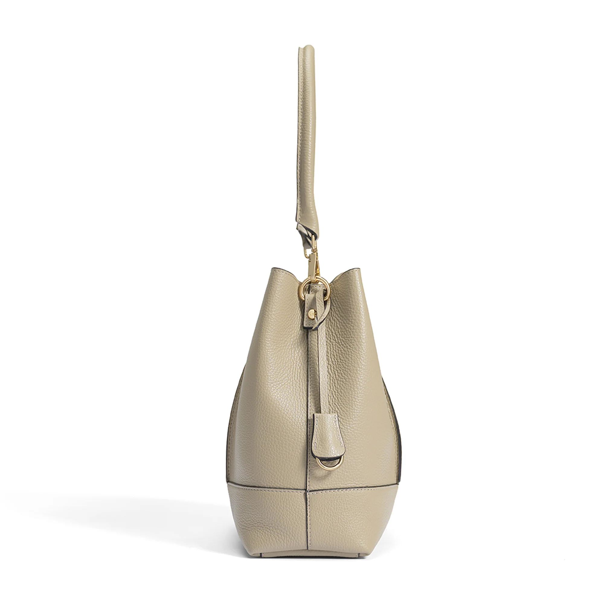 Femme Forte Macie taupe calfskin leather shoulder bag - Image 4