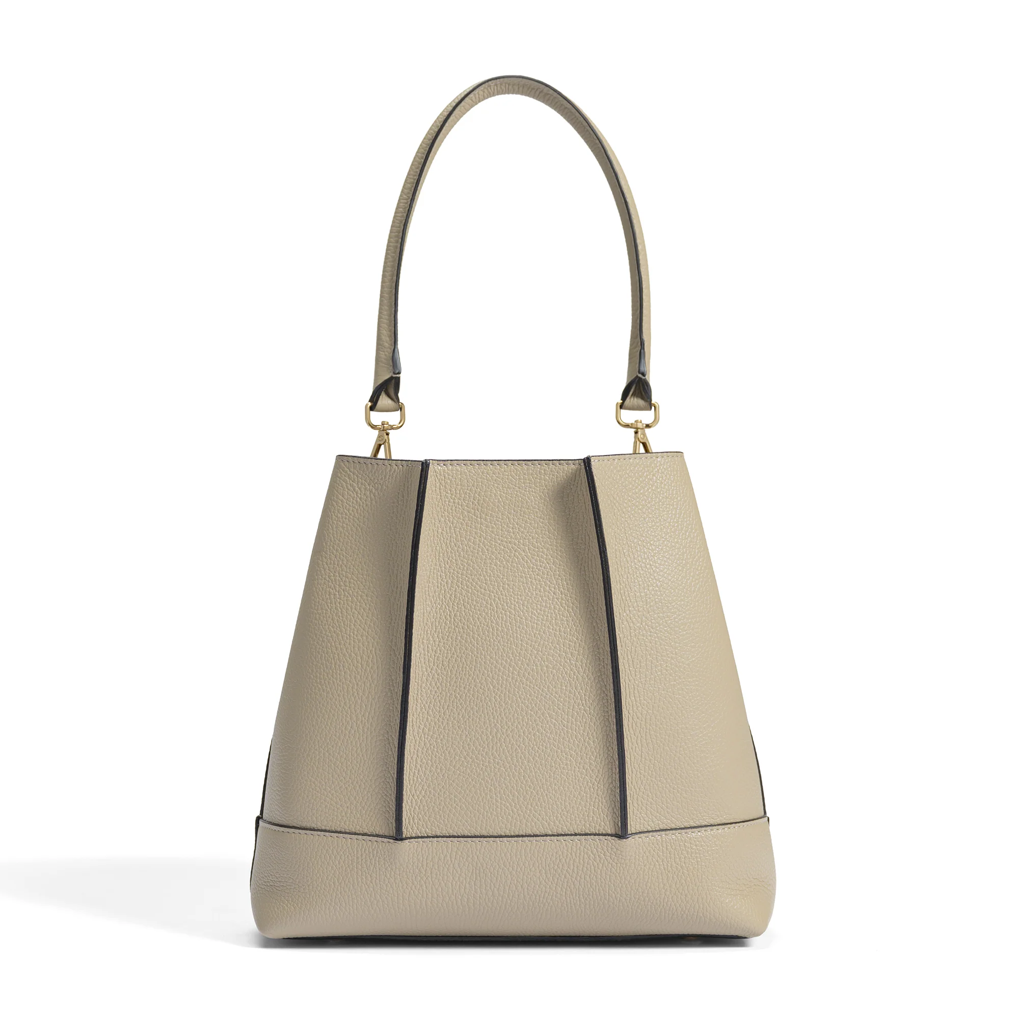 Femme Forte Macie taupe calfskin leather shoulder bag - Image 5