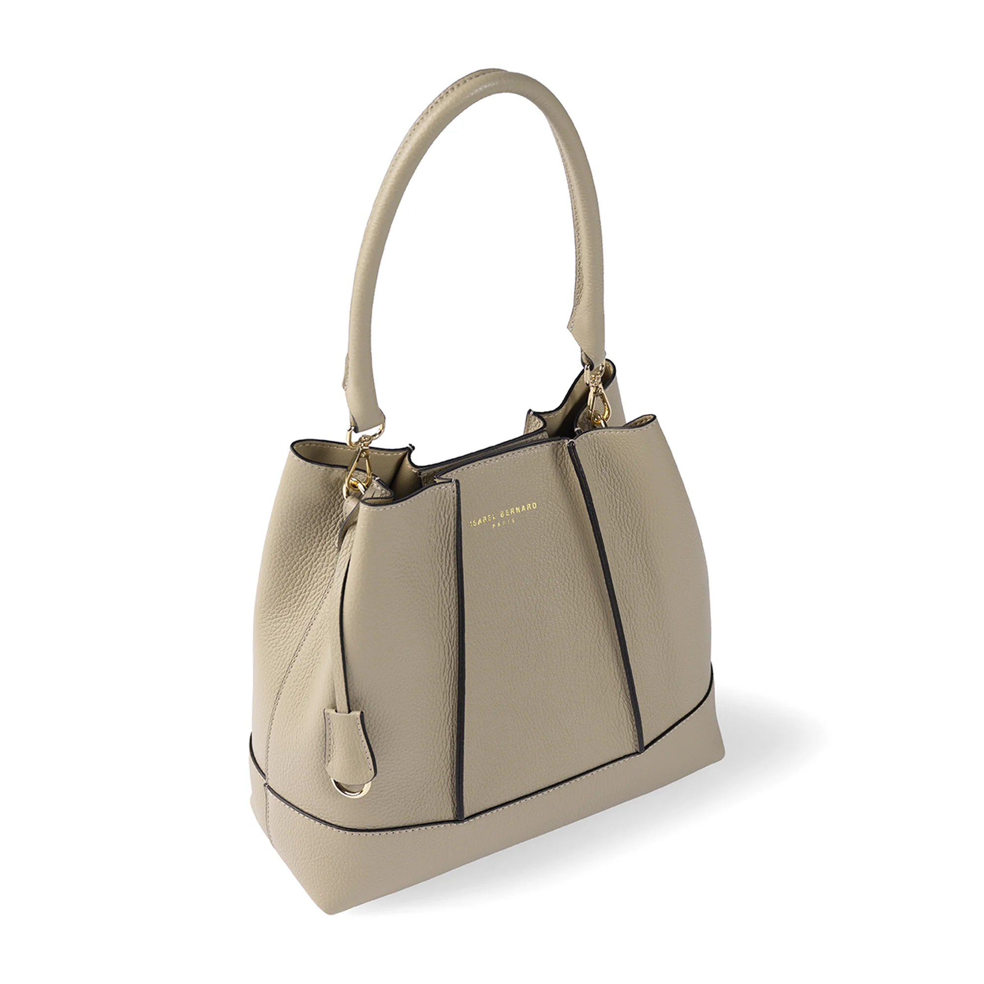 Femme Forte Macie taupe calfskin leather shoulder bag - Image 8
