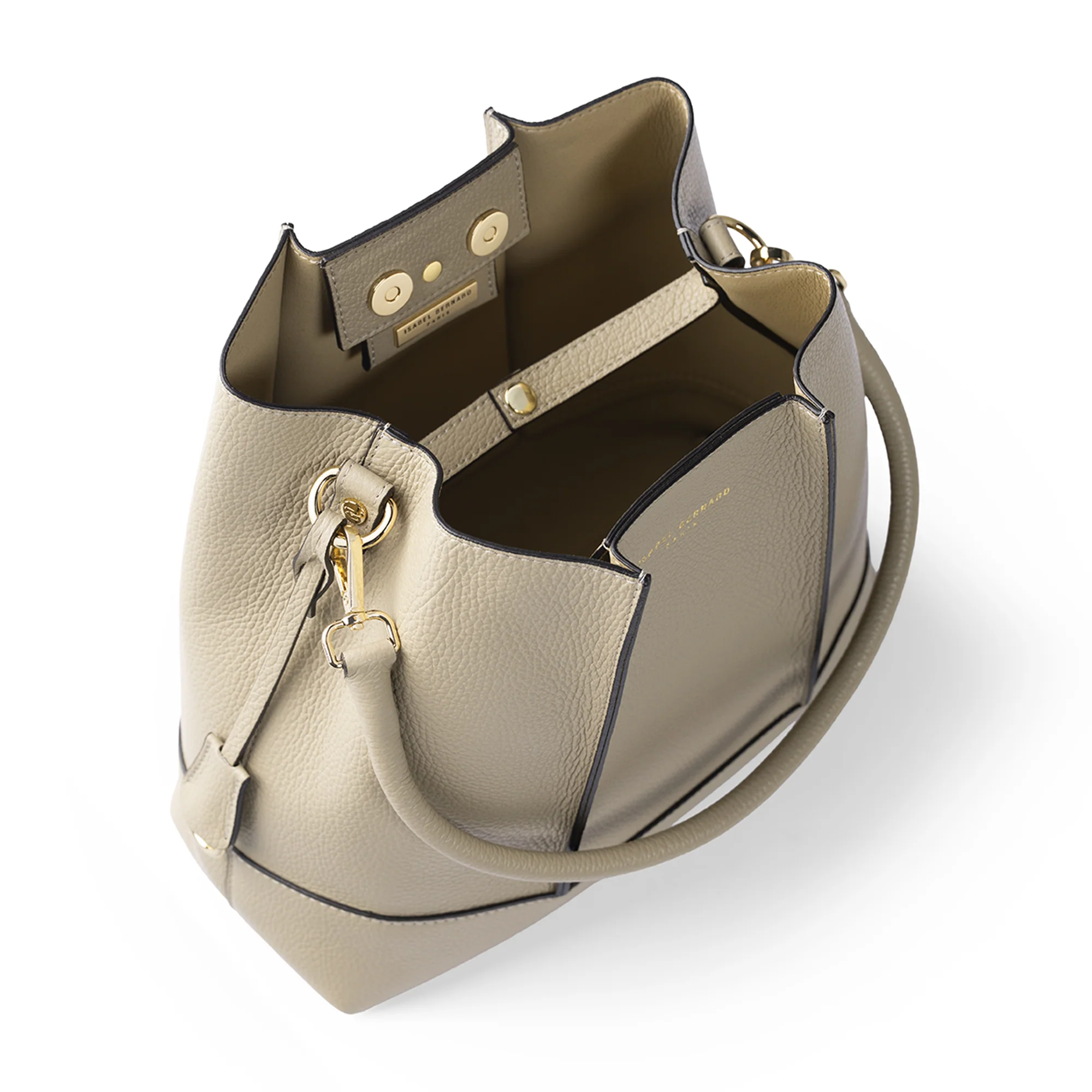 Femme Forte Macie taupe calfskin leather shoulder bag - Image 9