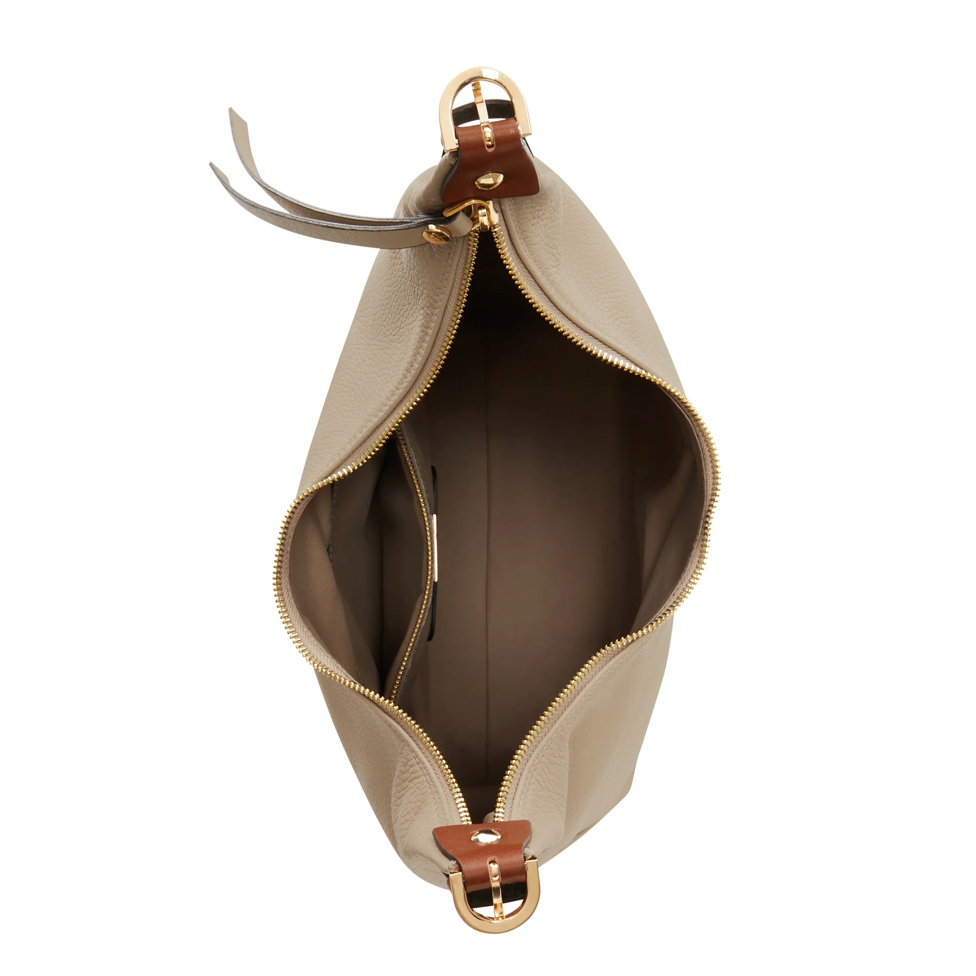 Honoré Muriel taupe calfskin leather shoulder bag - Image 7