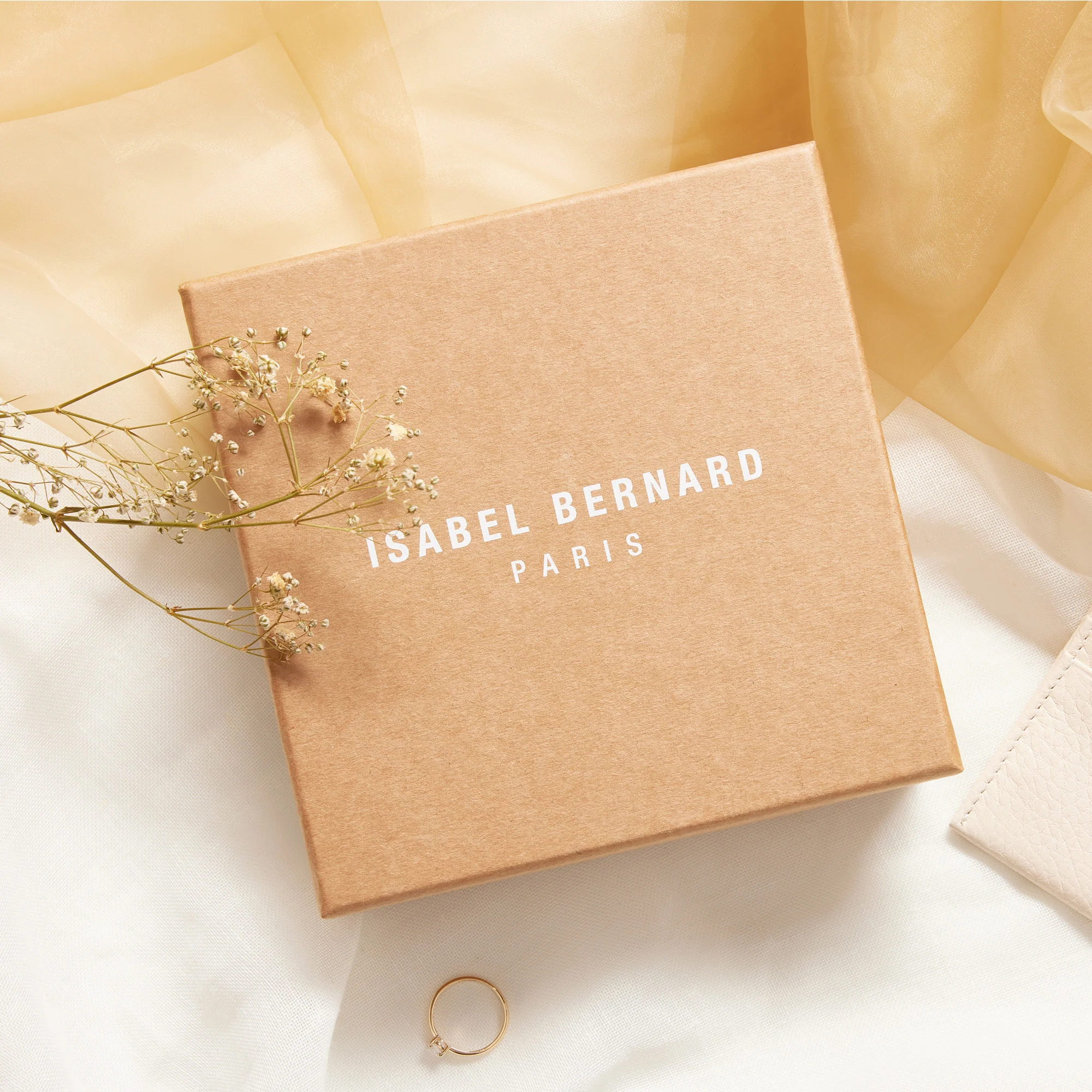 Honoré Aveline taupe calfskin leather card holder - Image 10