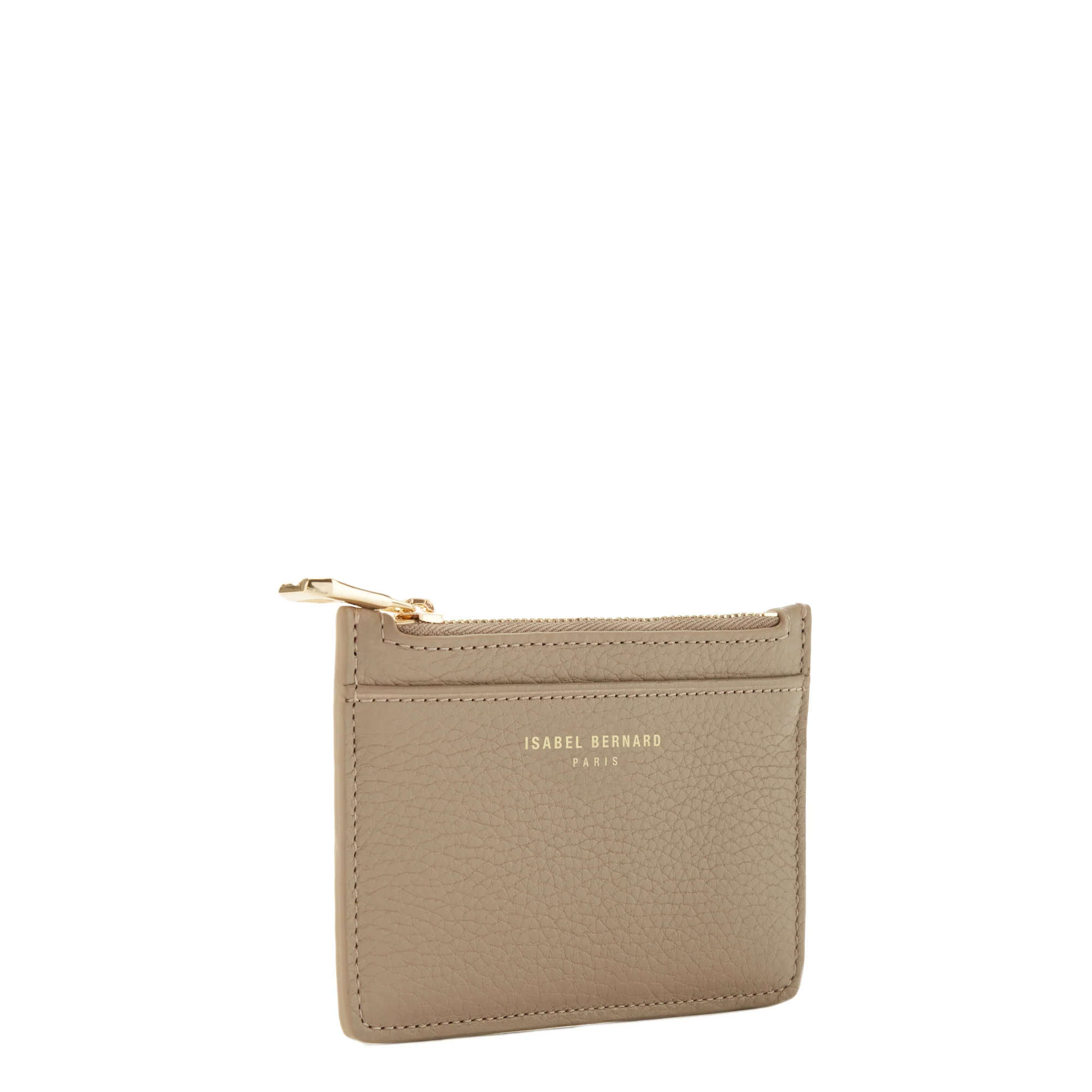 Honoré Aveline taupe calfskin leather card holder - Image 5