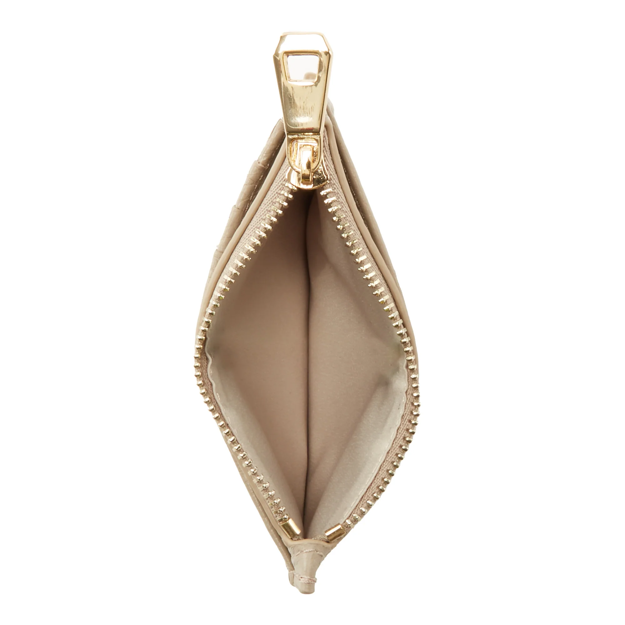 Honoré Aveline taupe calfskin leather card holder - Image 8