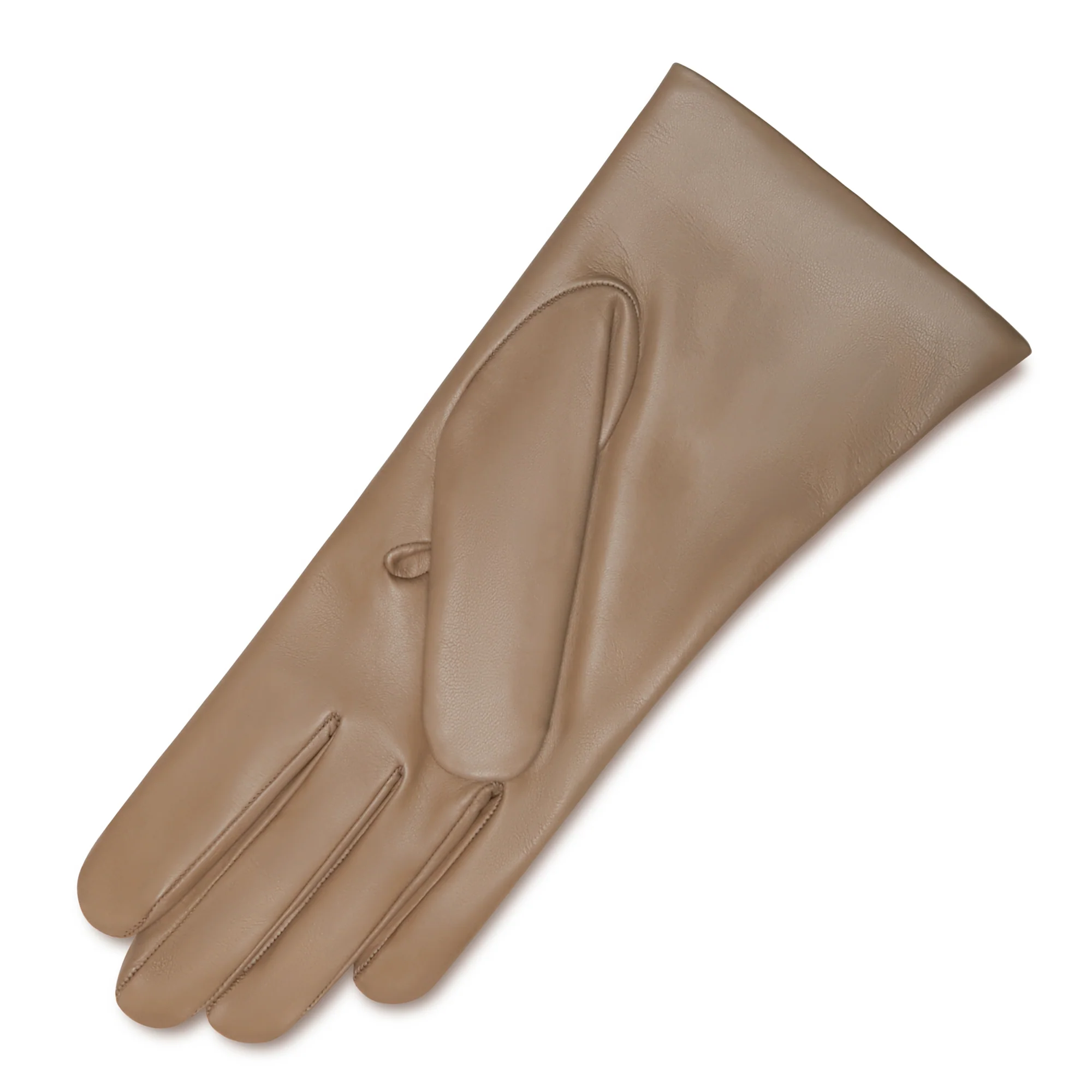 Honoré Eleanor taupe goatskin leather gloves - Image 4