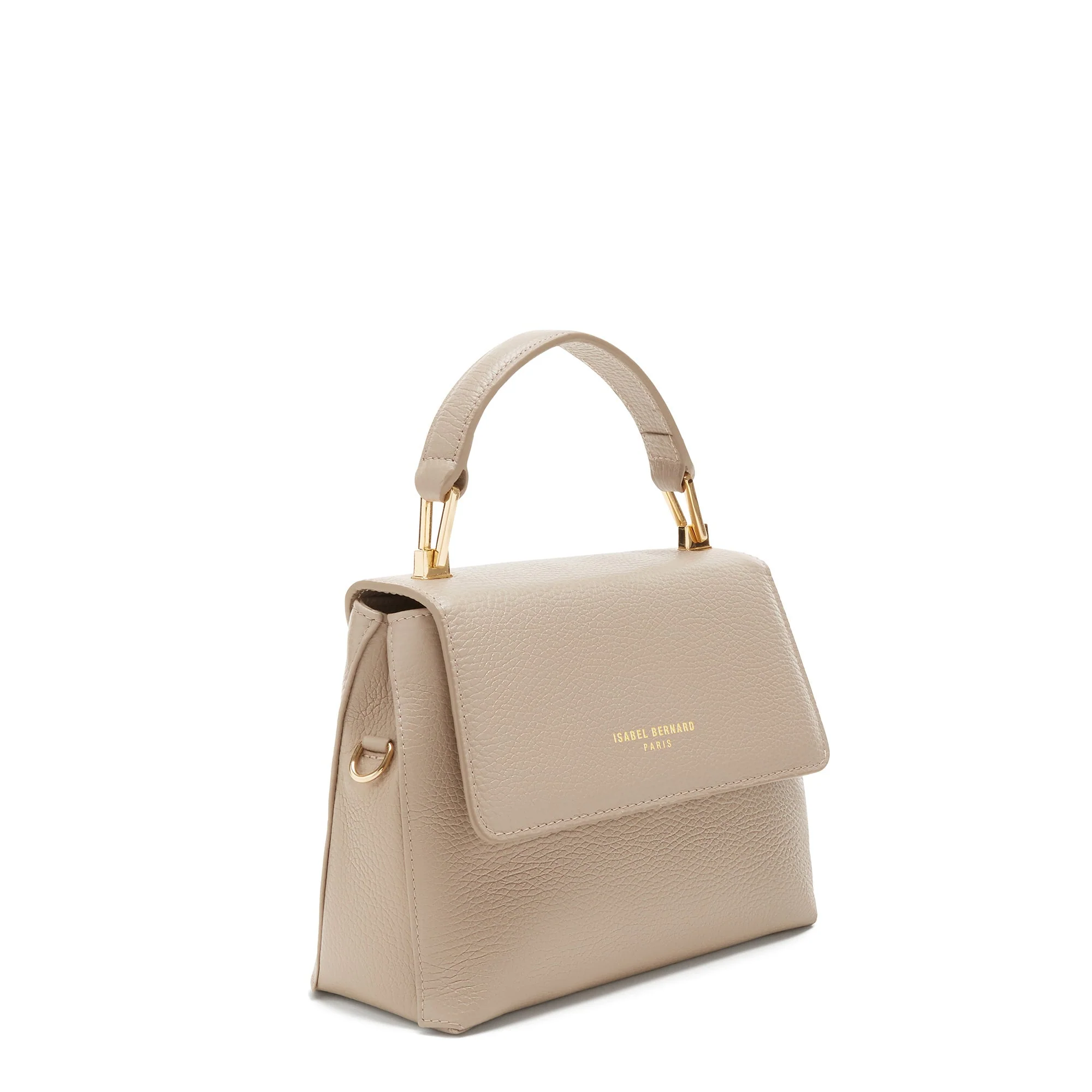 Femme Forte Heline taupe calfskin leather handbag - Image 4