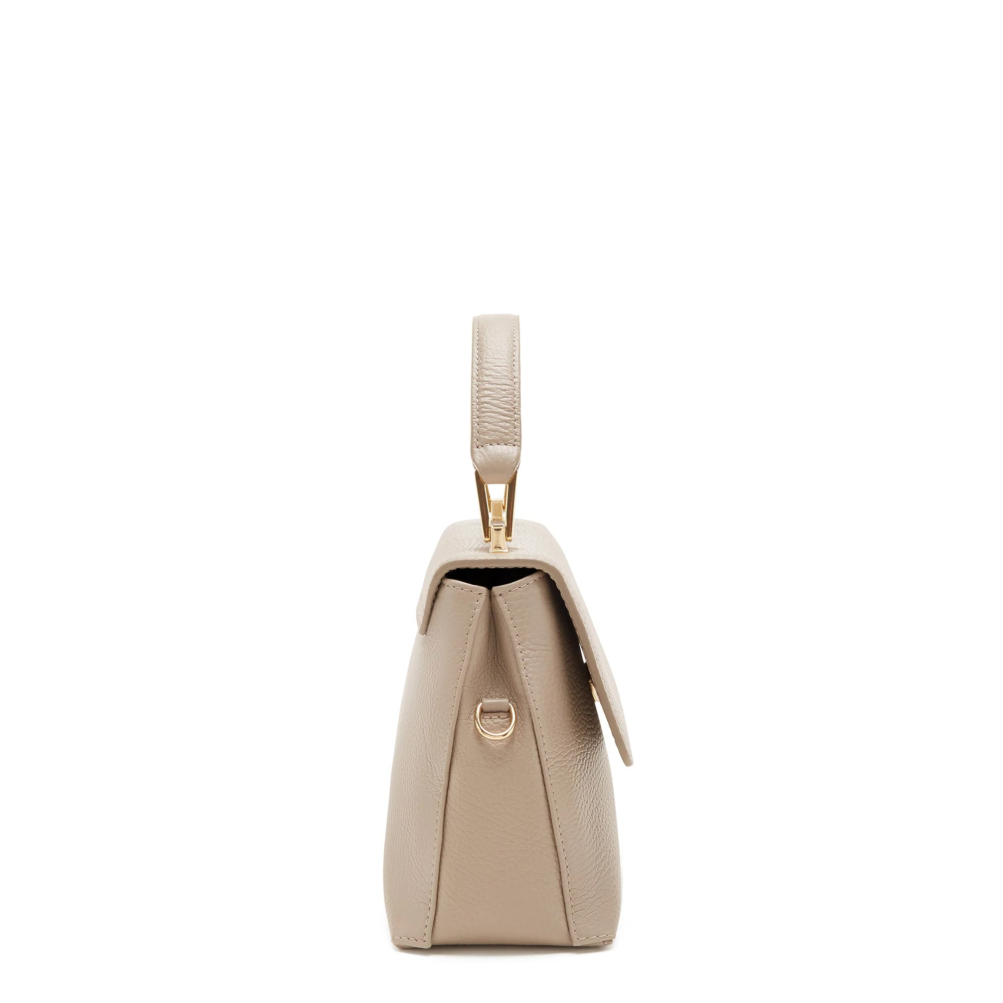 Femme Forte Heline taupe calfskin leather handbag - Image 5