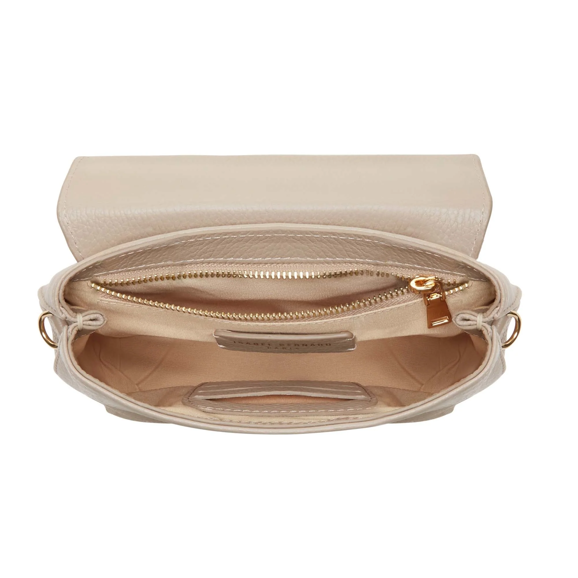 Femme Forte Heline taupe calfskin leather handbag - Image 8
