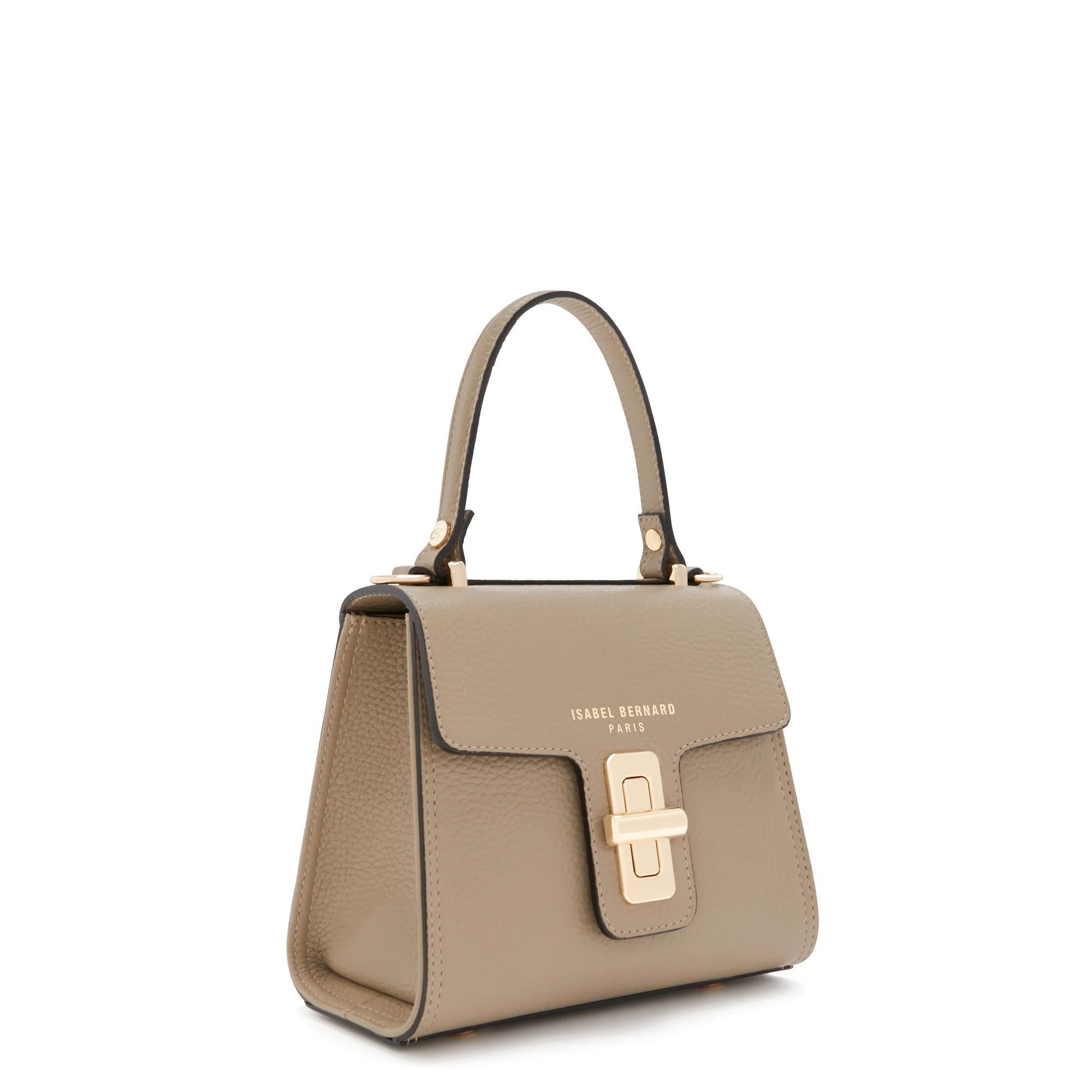 Femme Forte Simone Mini taupe leather handbag calfskin leather - Image 4