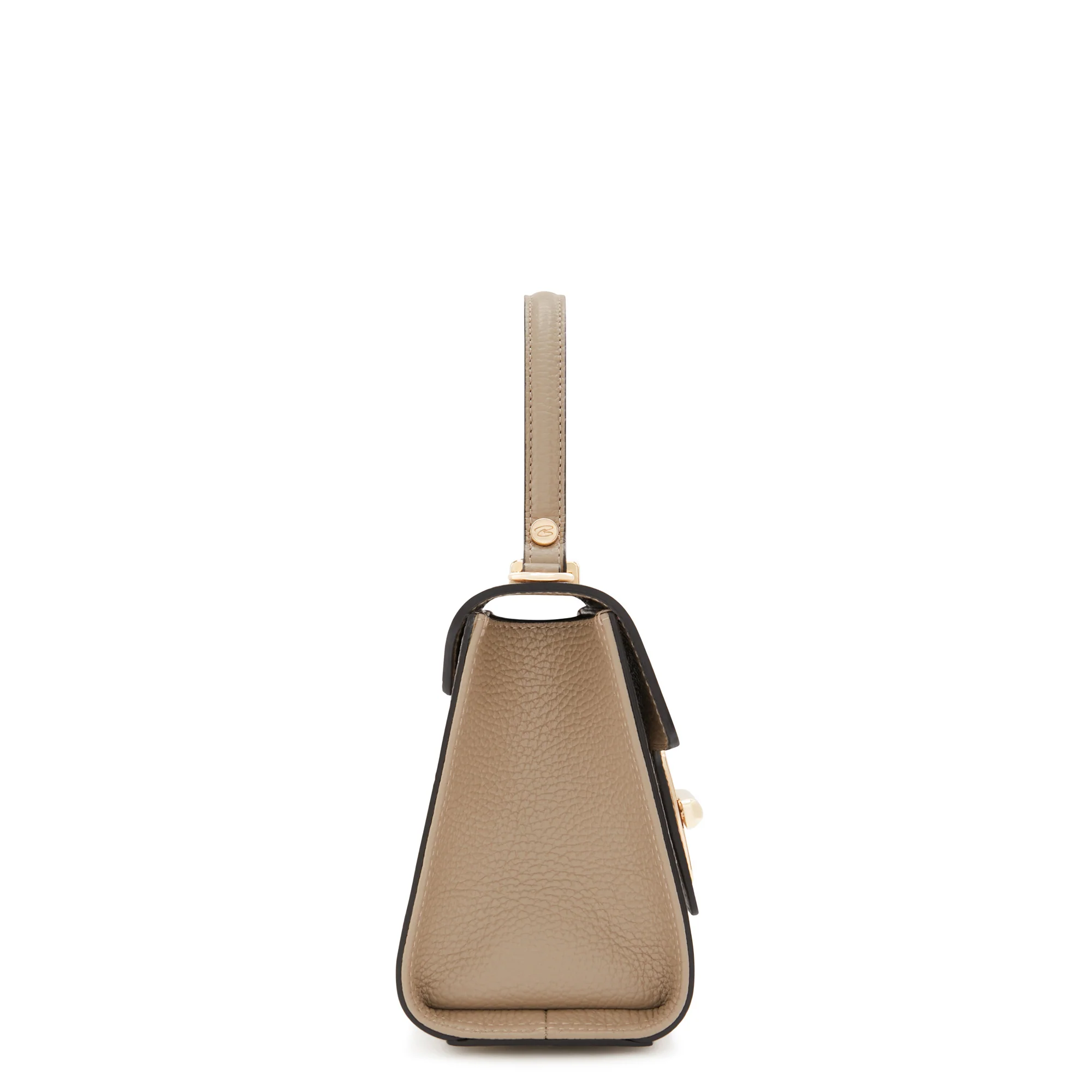 Femme Forte Simone Mini taupe leather handbag calfskin leather - Image 5
