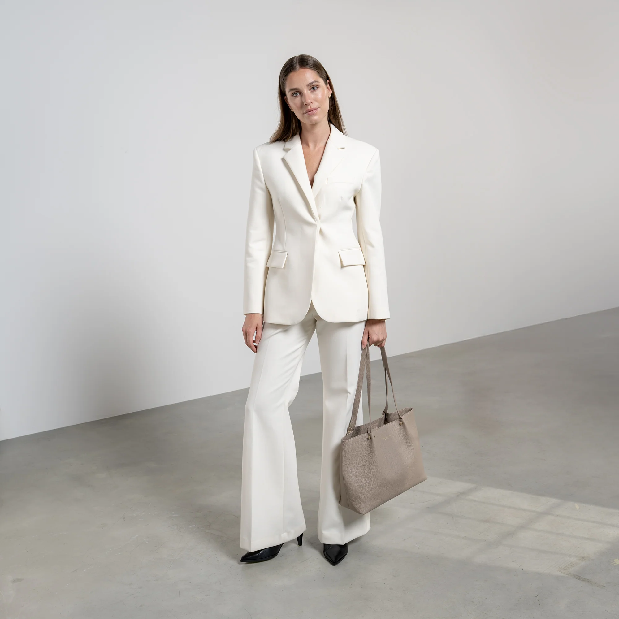Honoré Nata taupe leather shopper calfskin leather - Image 3