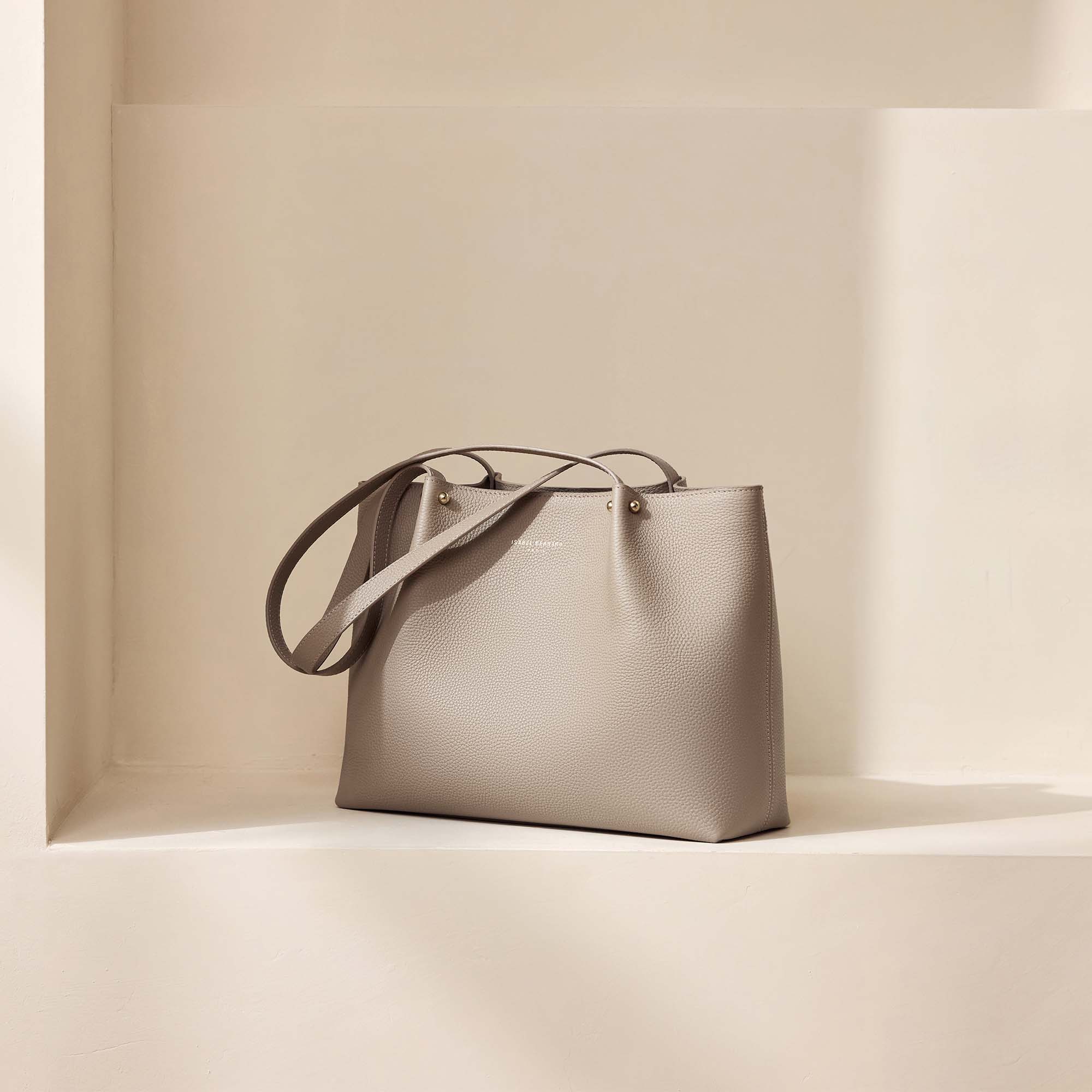 Honoré Nata taupe leather shopper calfskin leather - Image 4