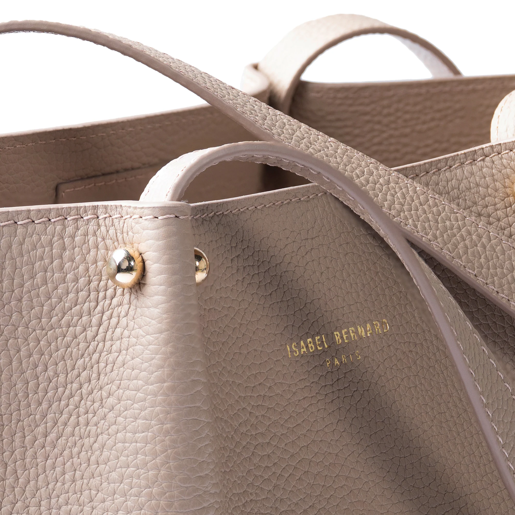 Honoré Nata taupe leather shopper calfskin leather - Image 7