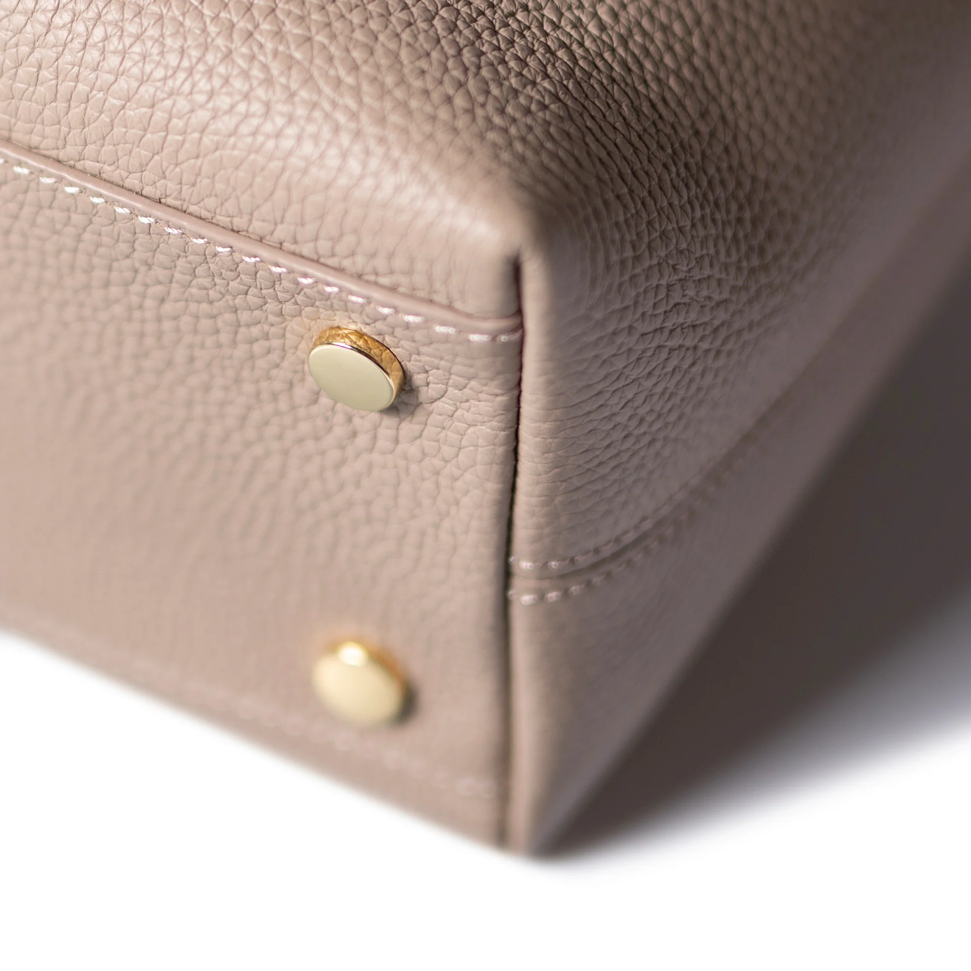 Honoré Nata taupe leather shopper calfskin leather - Image 8