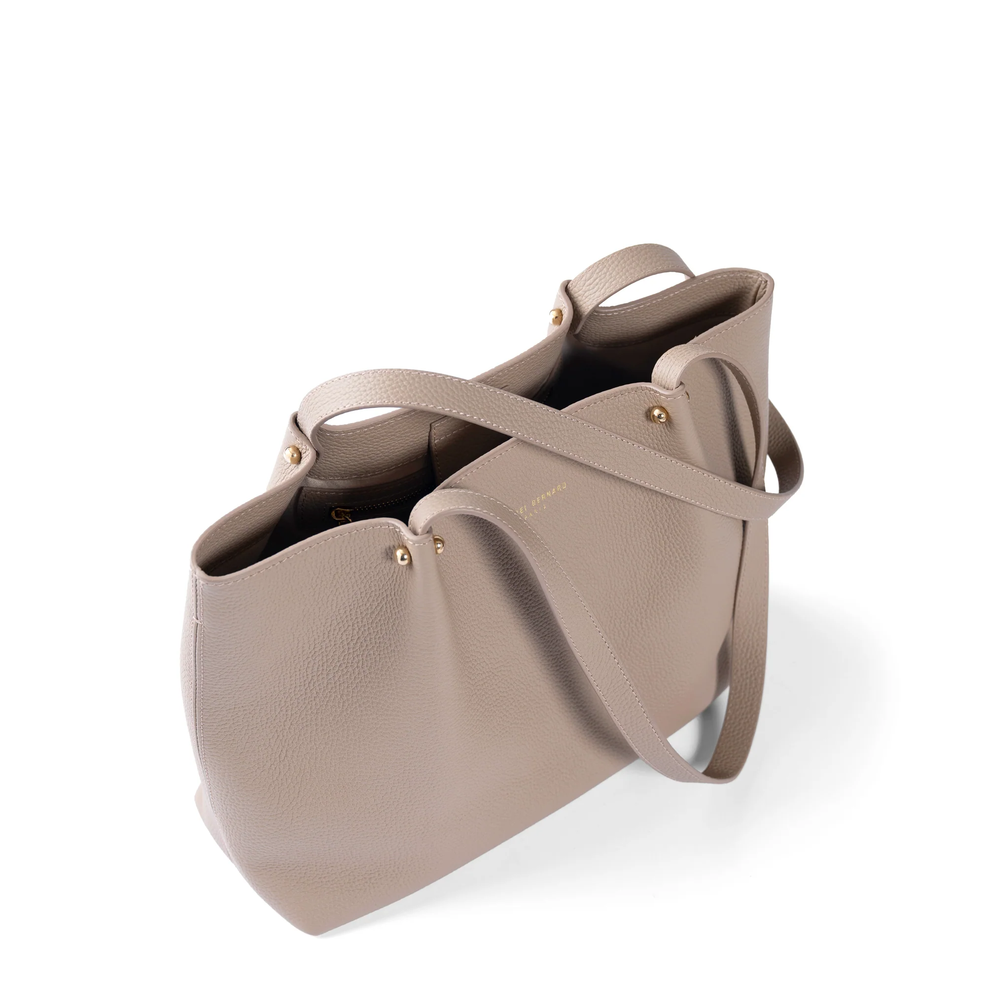 Honoré Nata taupe leather shopper calfskin leather - Image 9