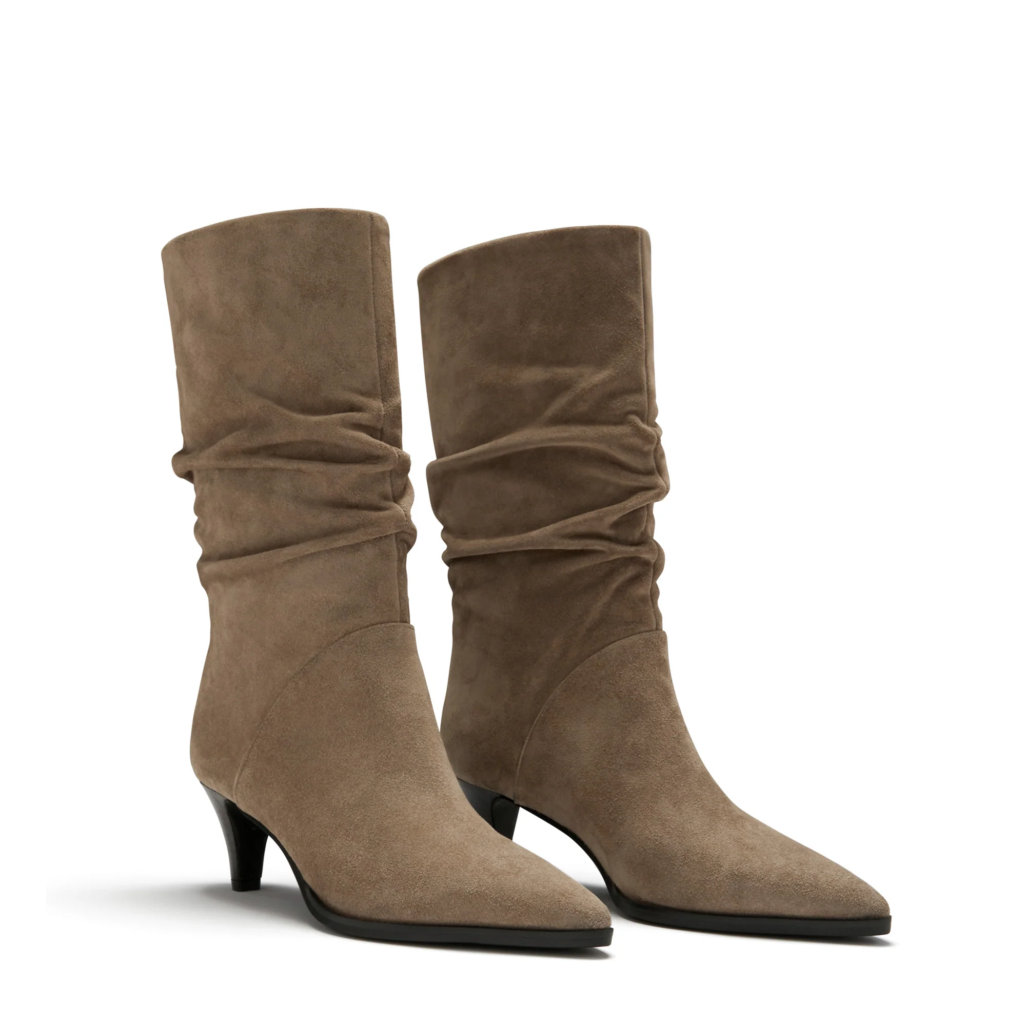 Vendôme Margot taupe suede boots - Image 6
