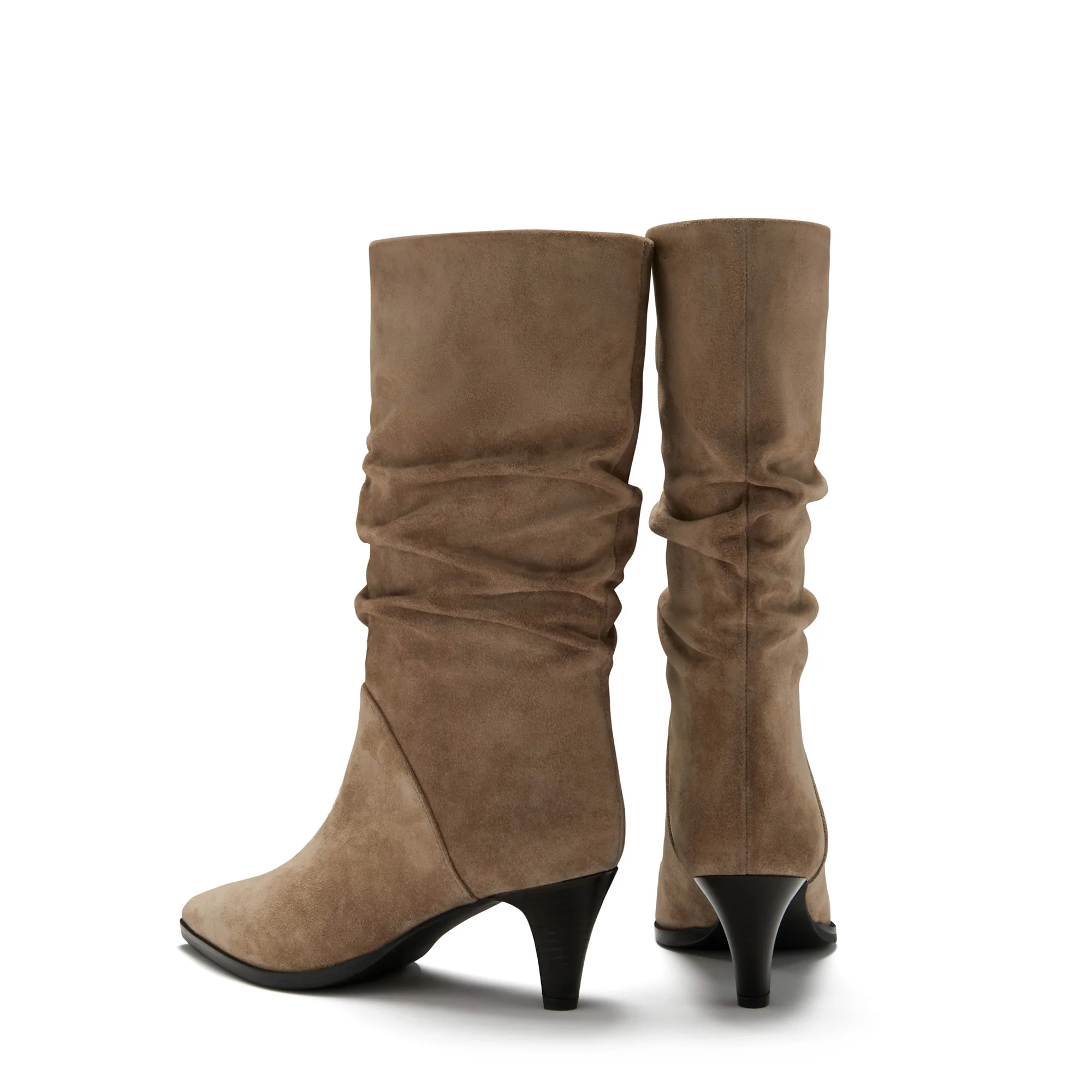 Vendôme Margot taupe suede boots - Image 7