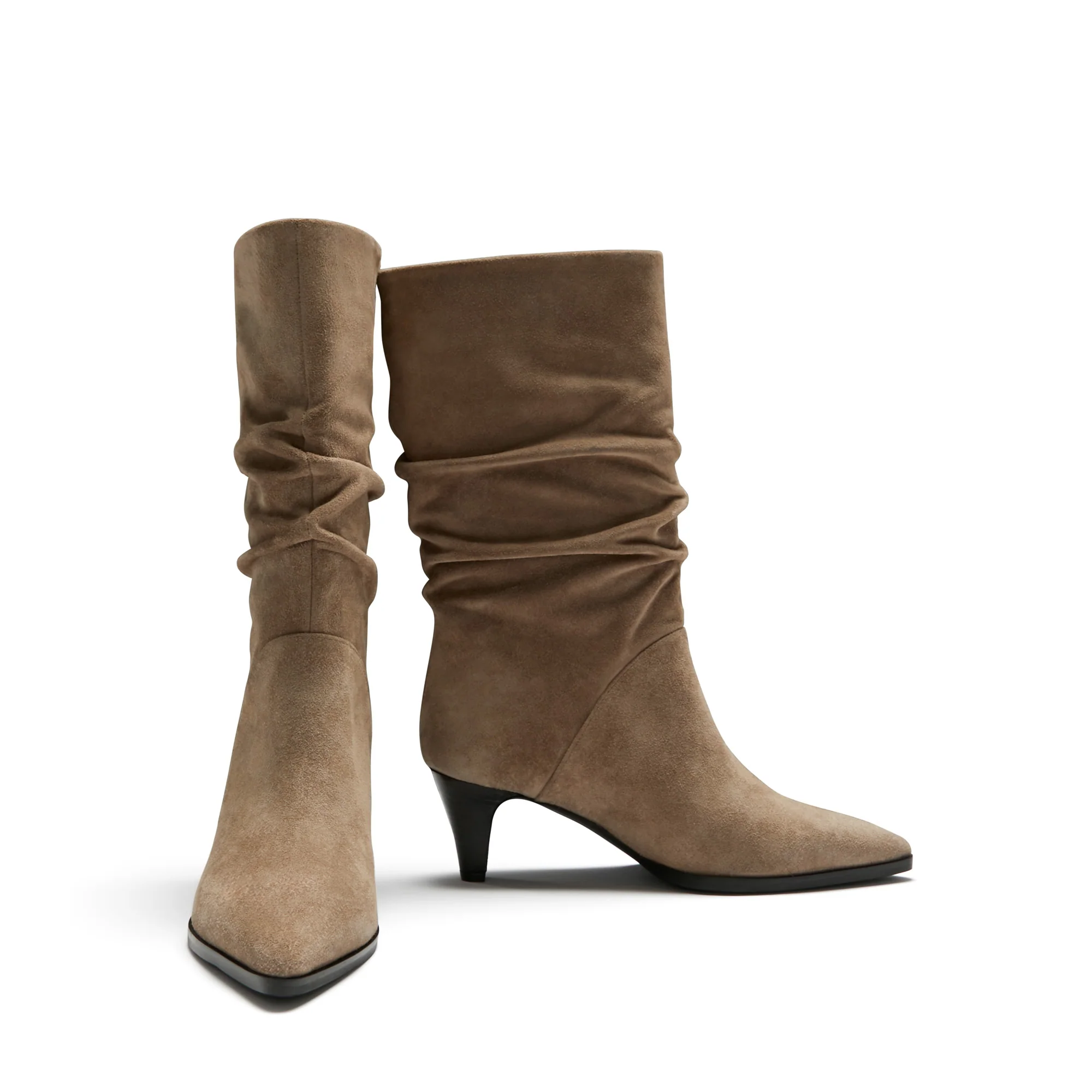 Vendôme Margot taupe suede boots - Image 8