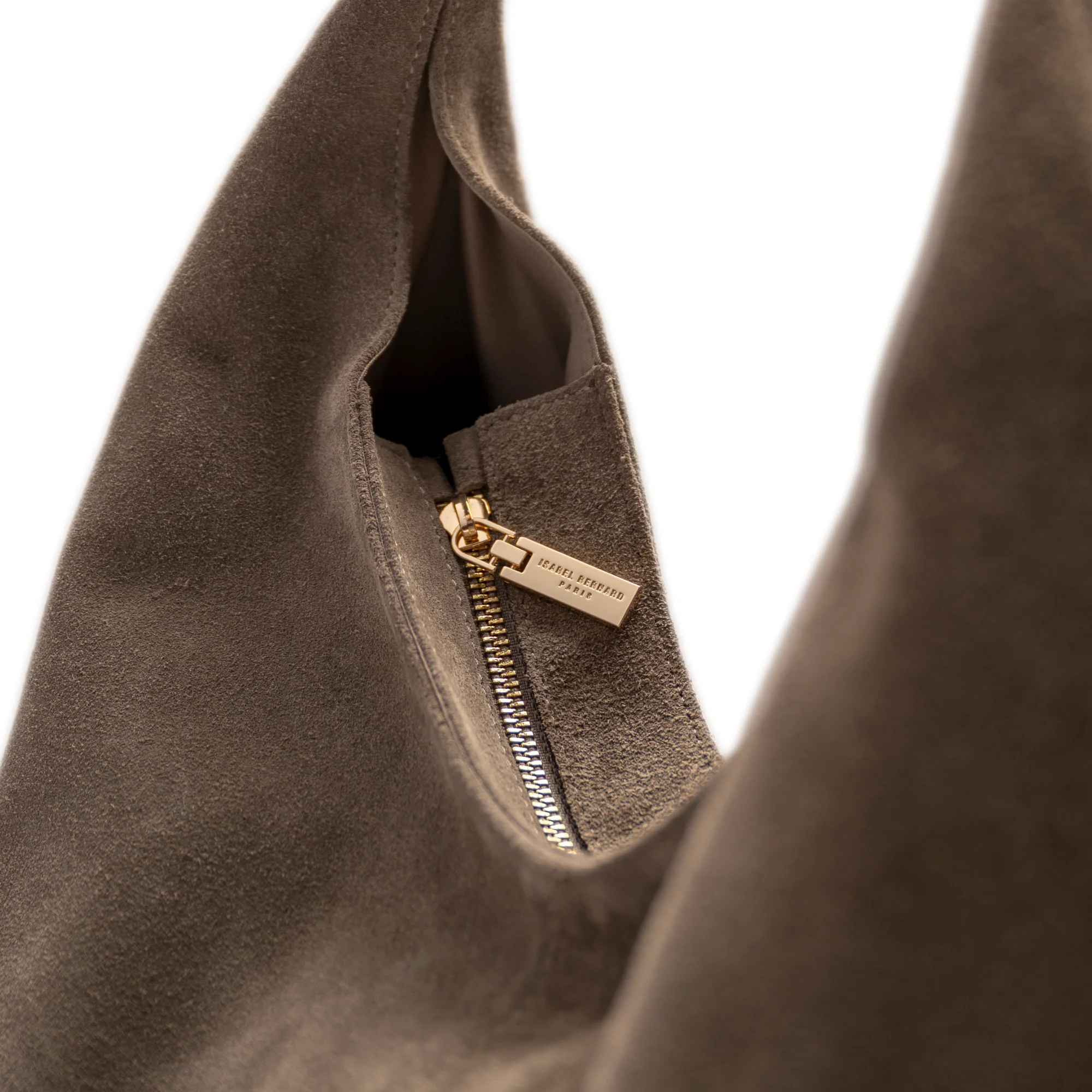 Honoré Grace taupe suede shoulder bag - Image 6