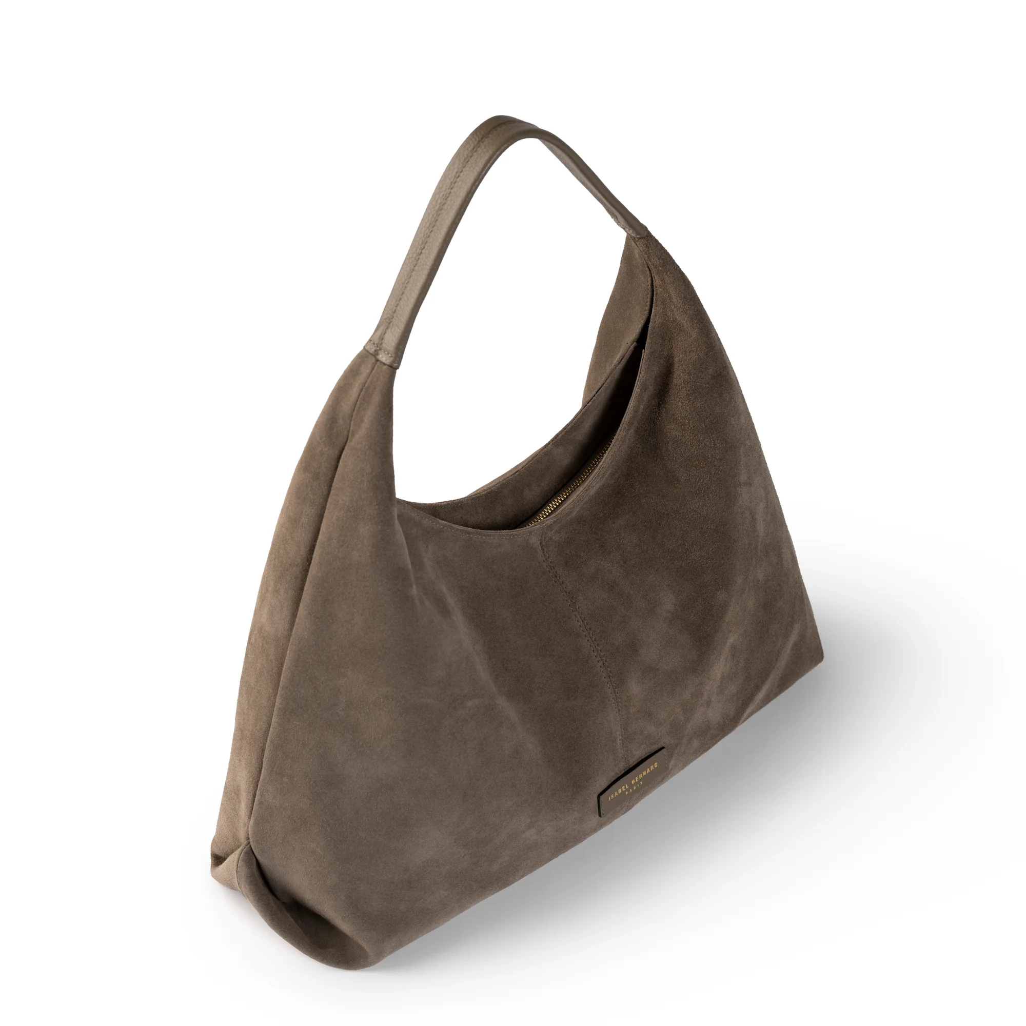 Honoré Grace taupe suede shoulder bag - Image 8