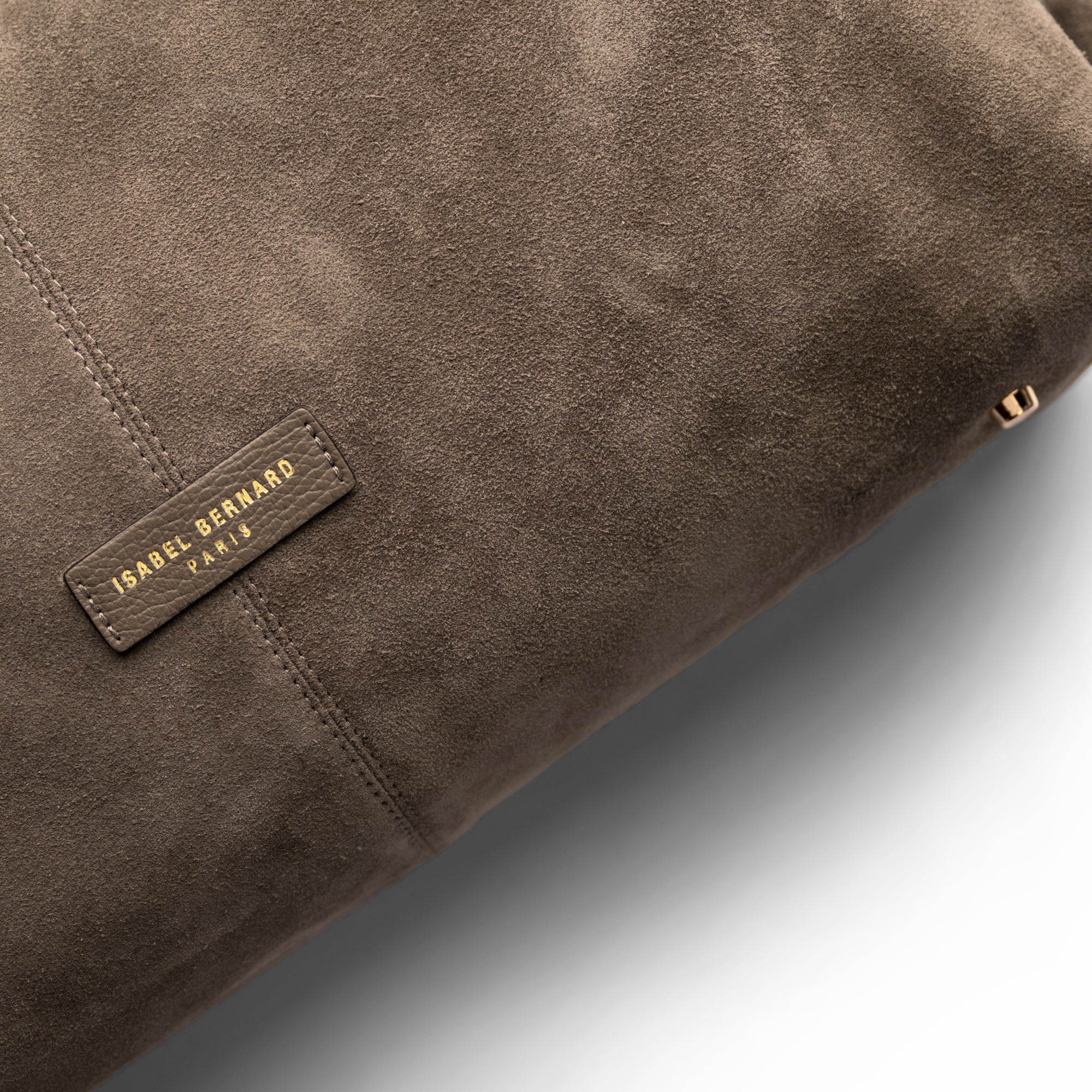 Honoré Grace taupe suede shoulder bag - Image 9