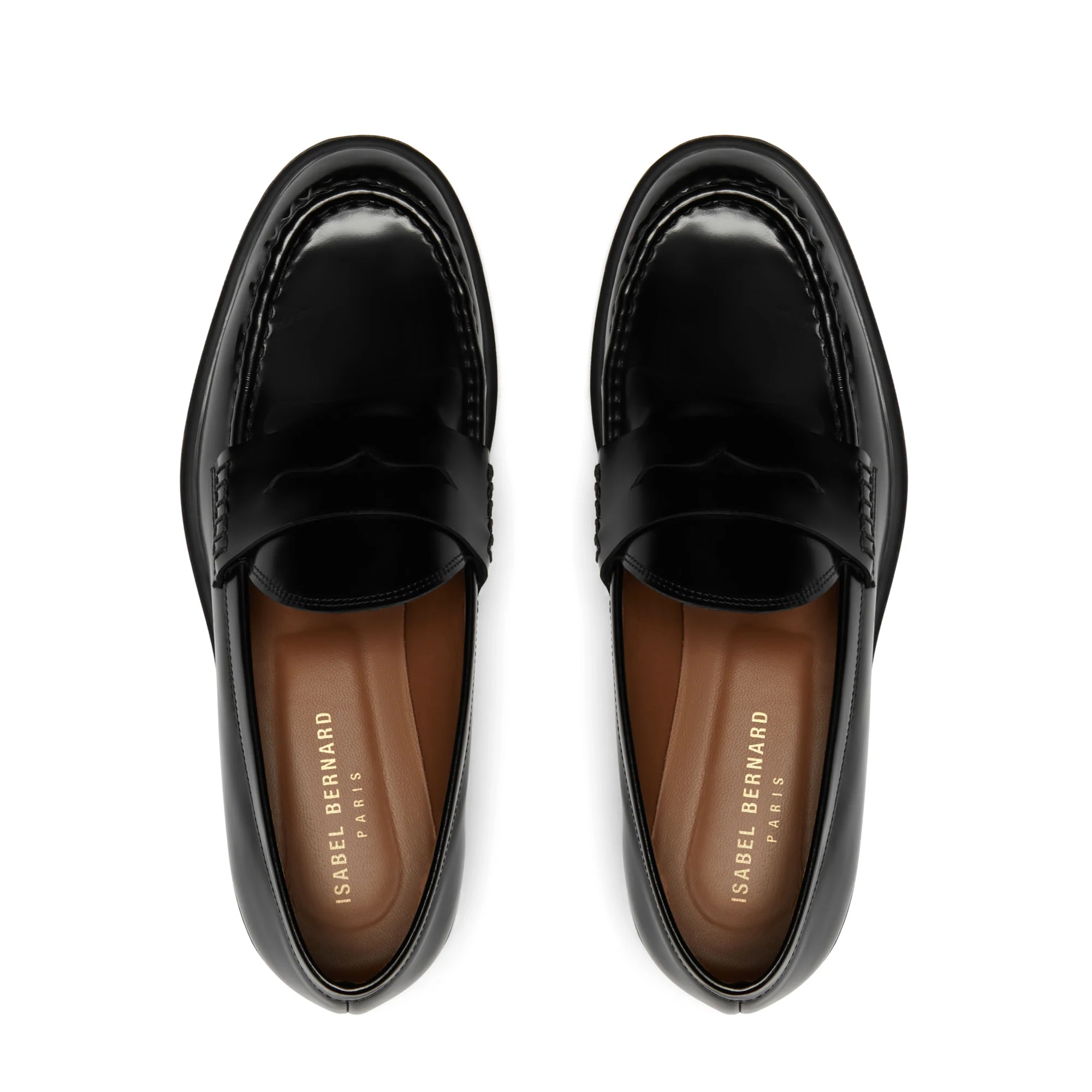 Vendôme Blandine black spazzolato leather loafers - Image 10